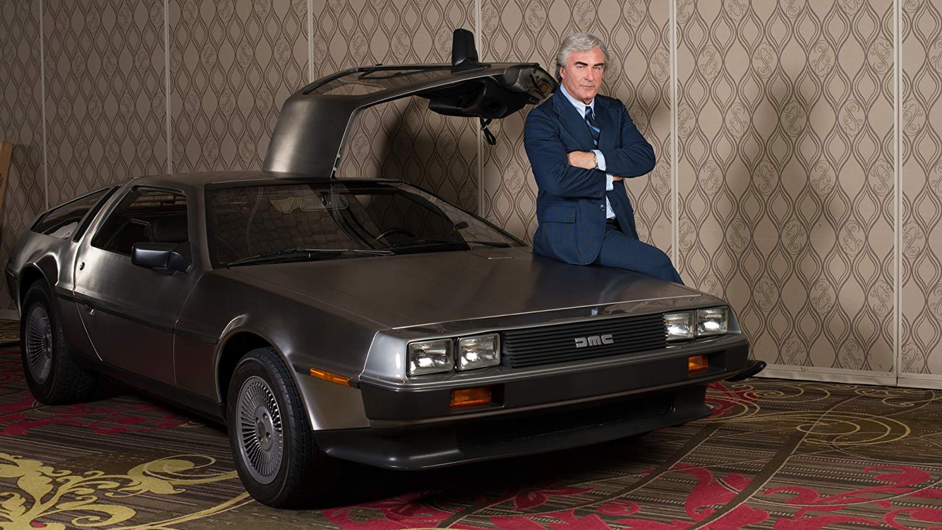 Alex Baldwin portraying John DeLorean in the movie, "Framing John DeLorean"