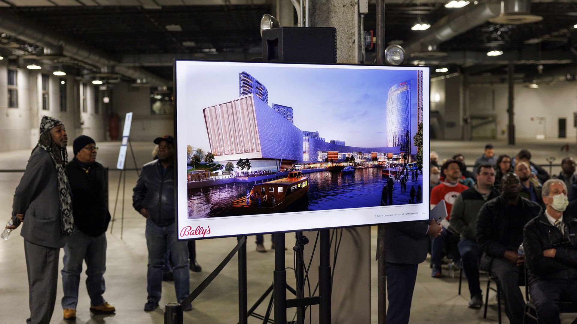 Photo of a rendering of a casino design