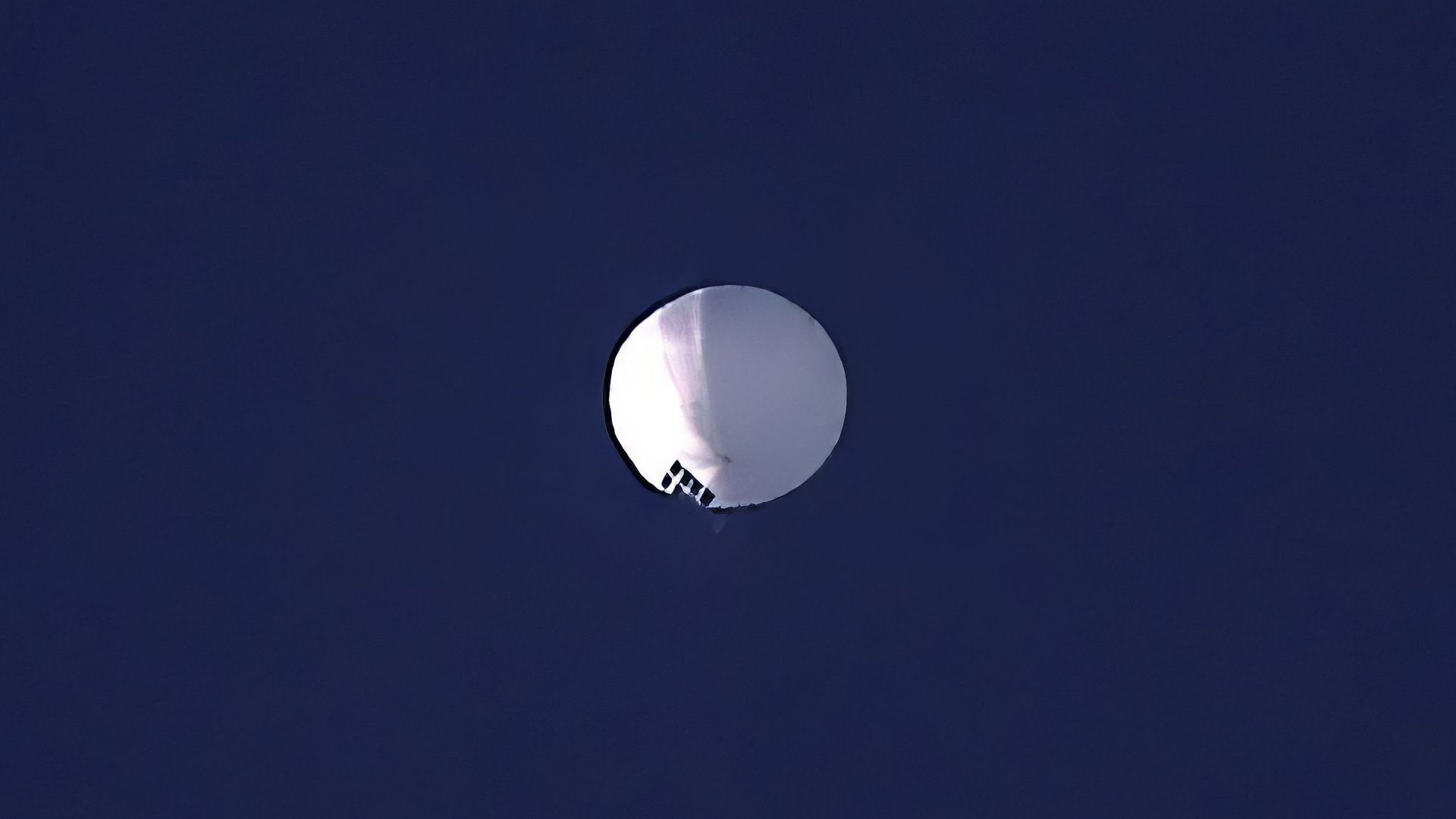 High-altitude balloon floats over Billings, Mont., on Wednesday.