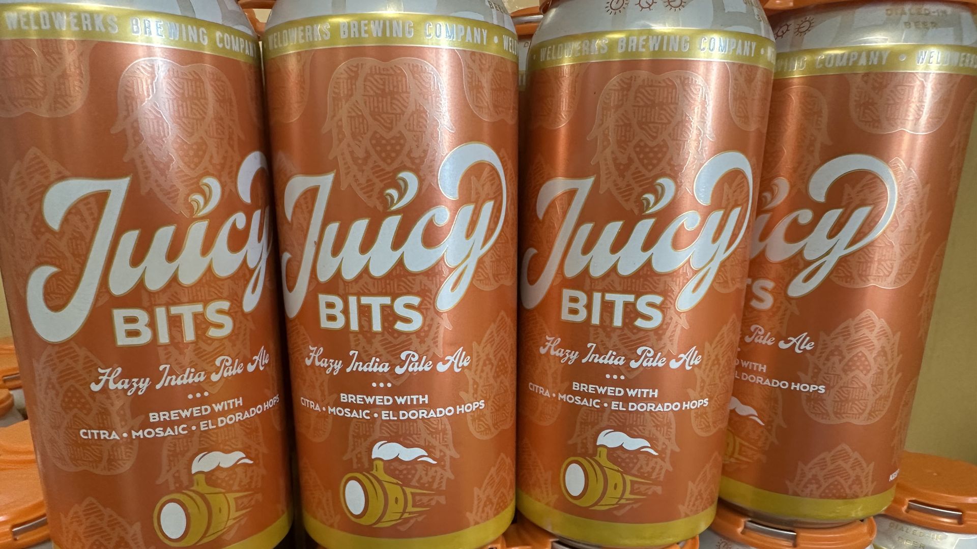 WeldWerks Juicy Bits IPA. Photo: John Frank/Axios