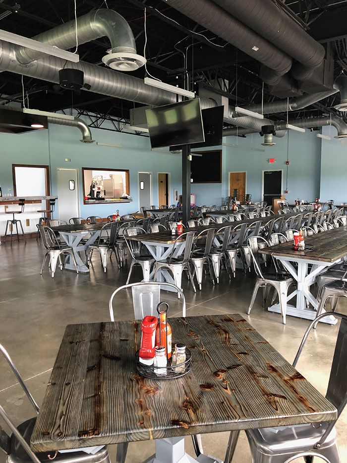 Middle James Brewing tables