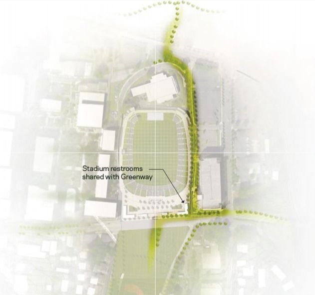 memorial stadium greenway