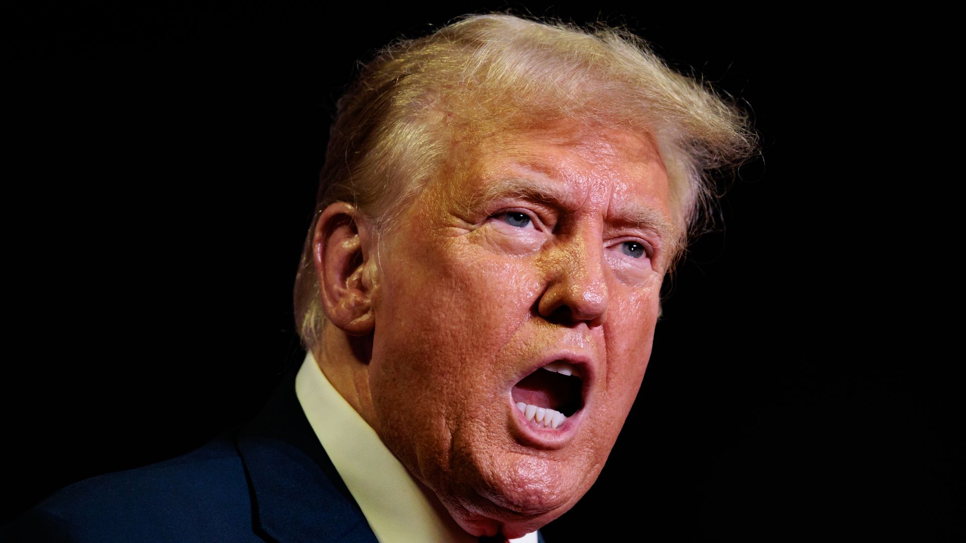 Former US President Donald Trump speaks during a campaign event at the Liacouras Center at Temple University in Philadelphia, Pennsylvania, US, on Saturday, June 22, 2024.
