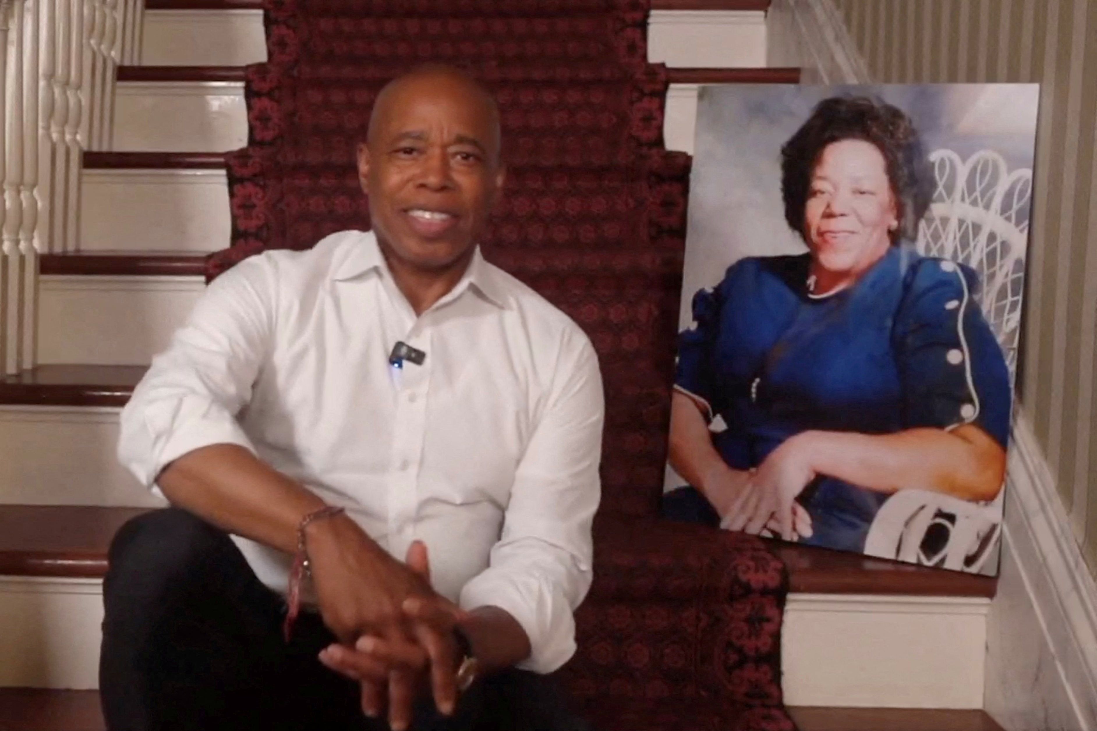 New York City Mayor Eric Adams speaks about dropping his re-election bid, in New York City, U.S., in this screen grab taken from social media video released September 28, 2025. X/Eric Adams via REUTERS