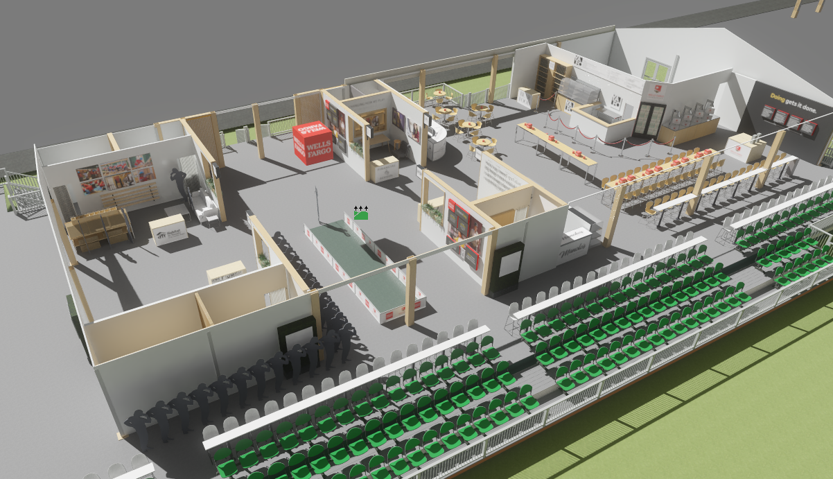 Rendering of The Range at the Wells Fargo Championship.
