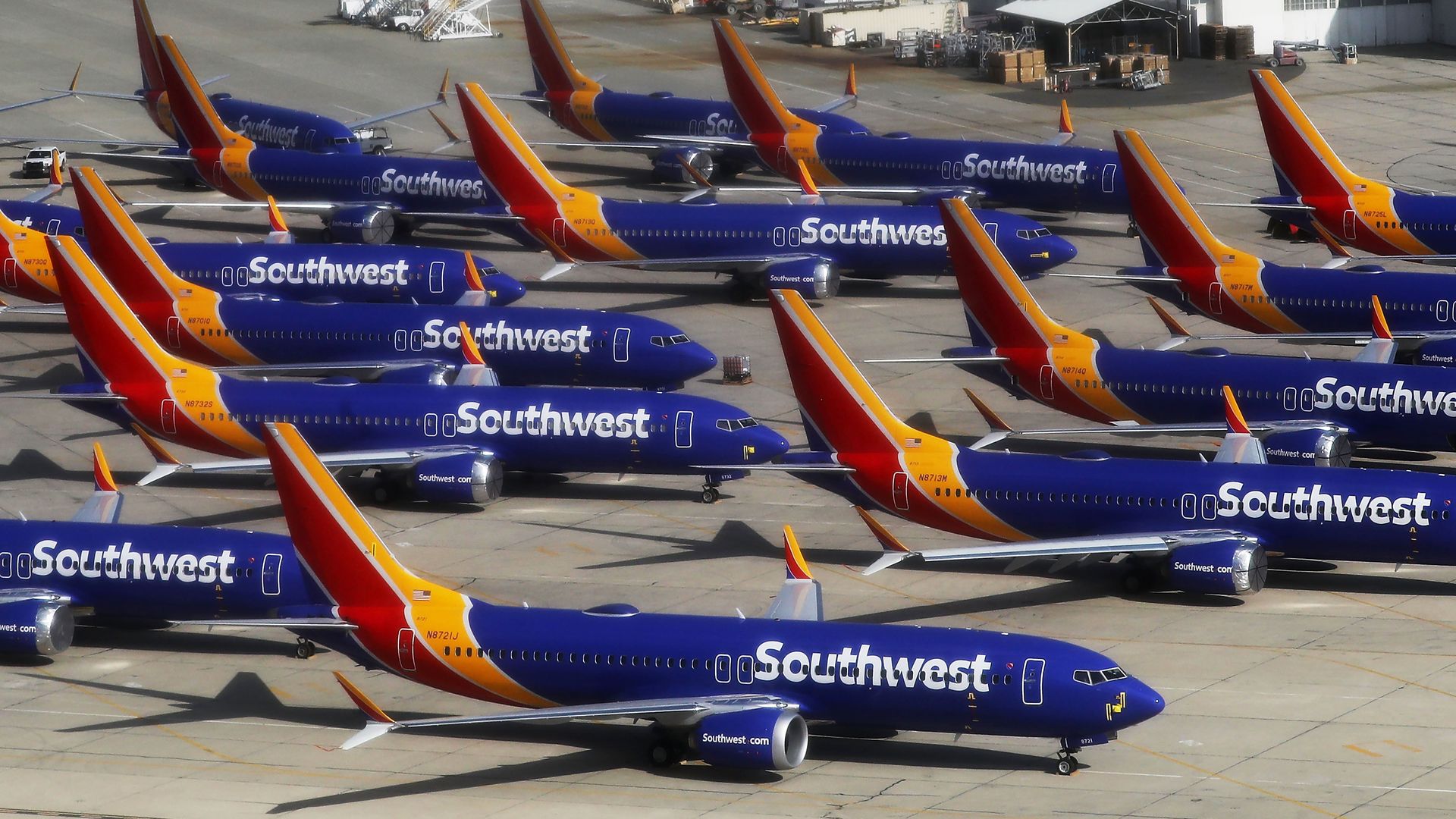 Southwest Airlines' Boeing 737 MAX aircraft.