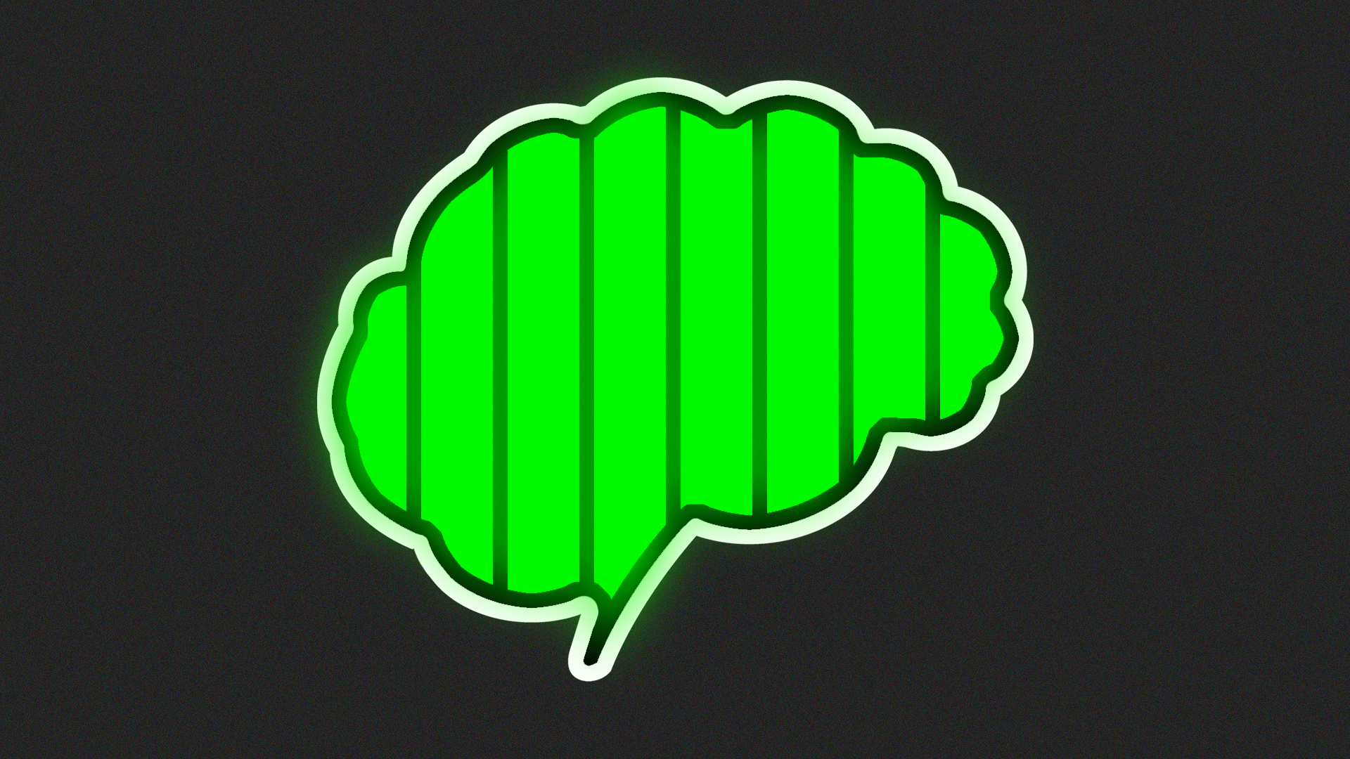 Illustration of a brain as a low battery icon.