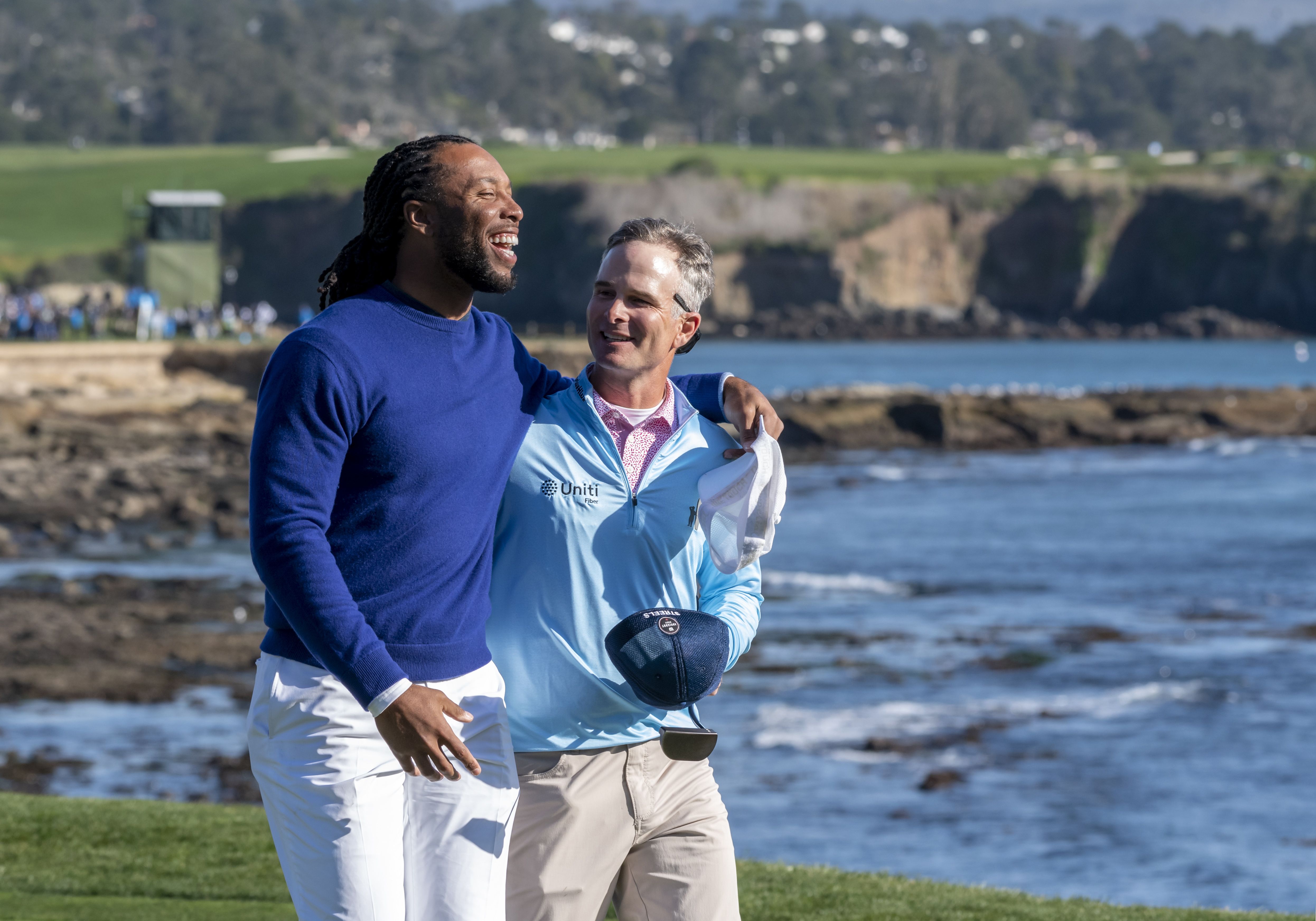 Larry Fitzgerald and Kevin Streelman