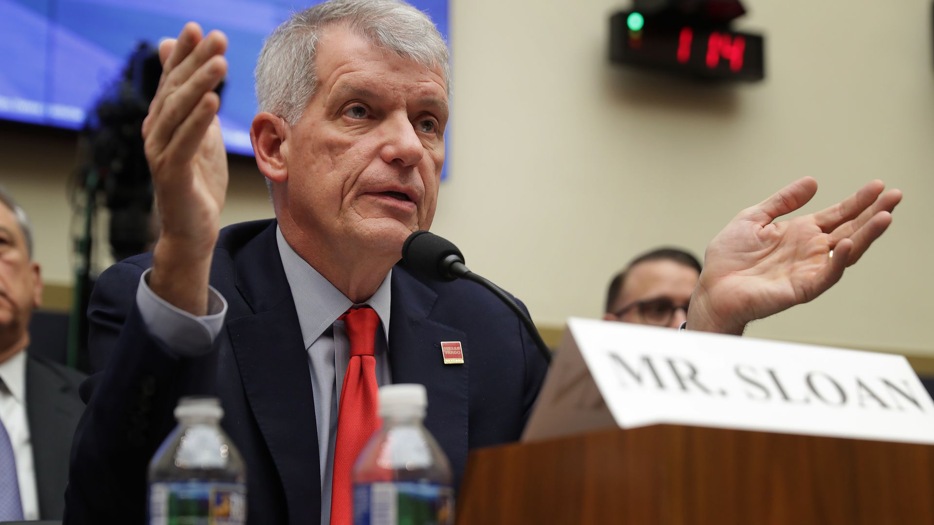 Wells Fargo and Company CEO Timothy Sloan testifies before the House Financial Services Committee