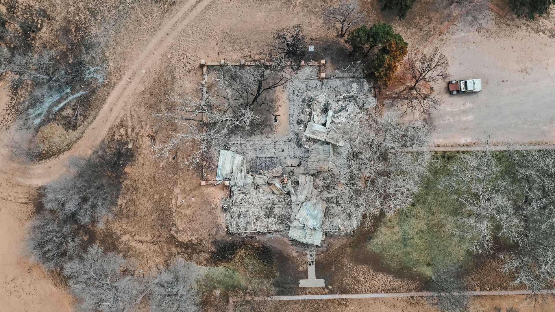 Destroyed Ranch Texas faces fire threats through spring as largest-ever blaze 15% contained