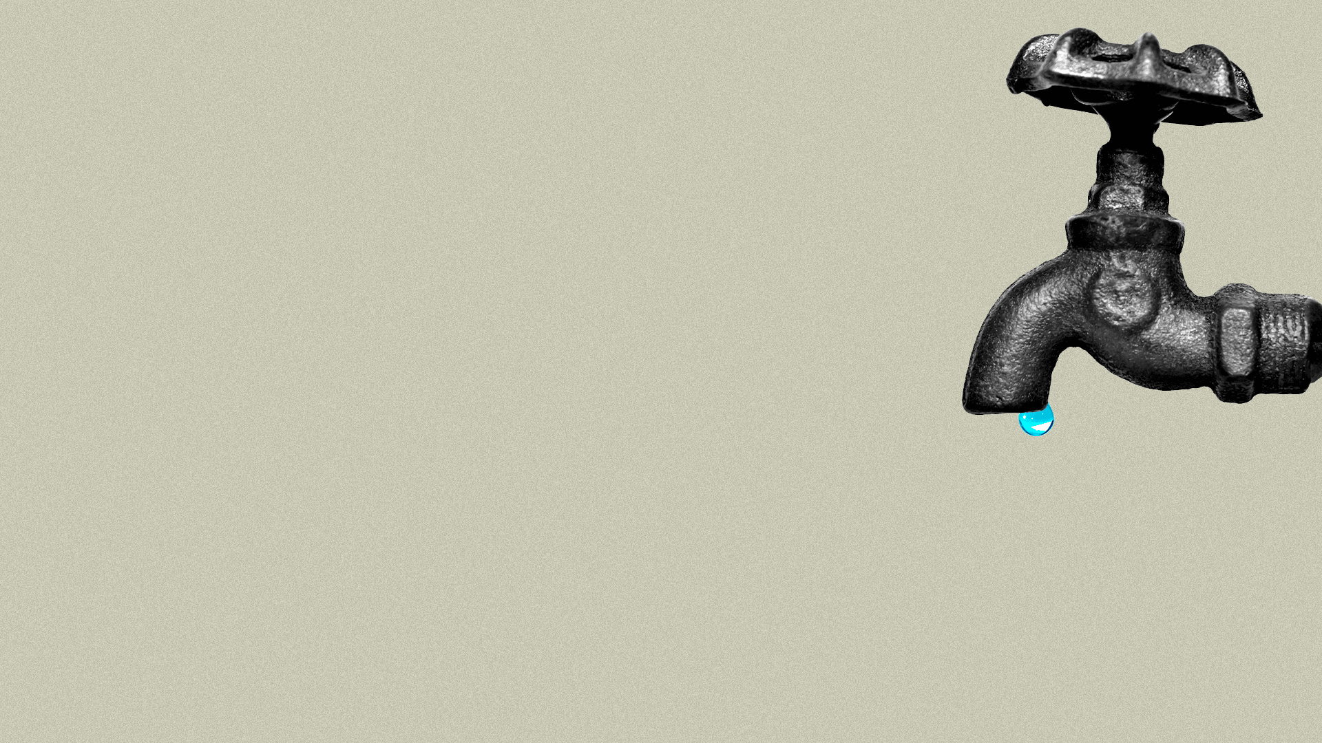 Gif of water dripping from faucet