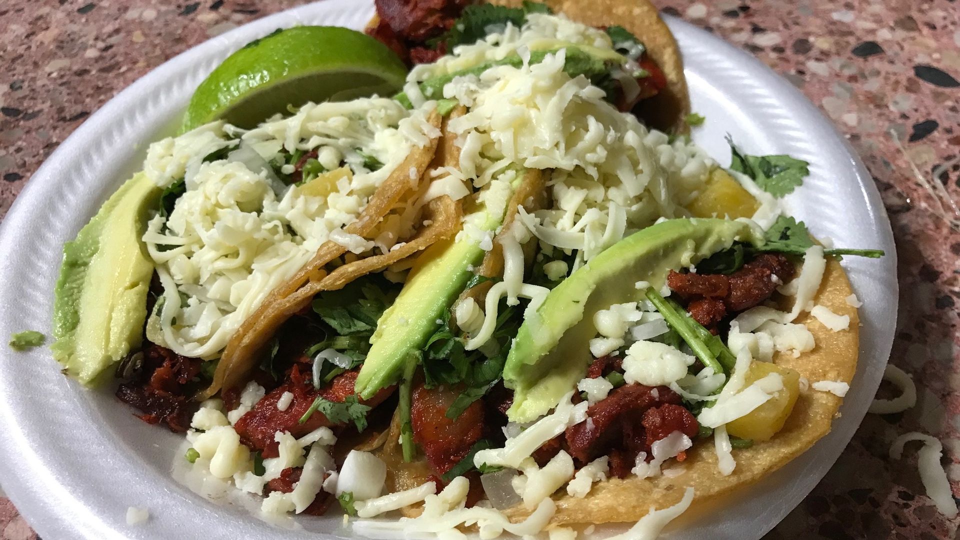 The al pastor tacos at Rosita's