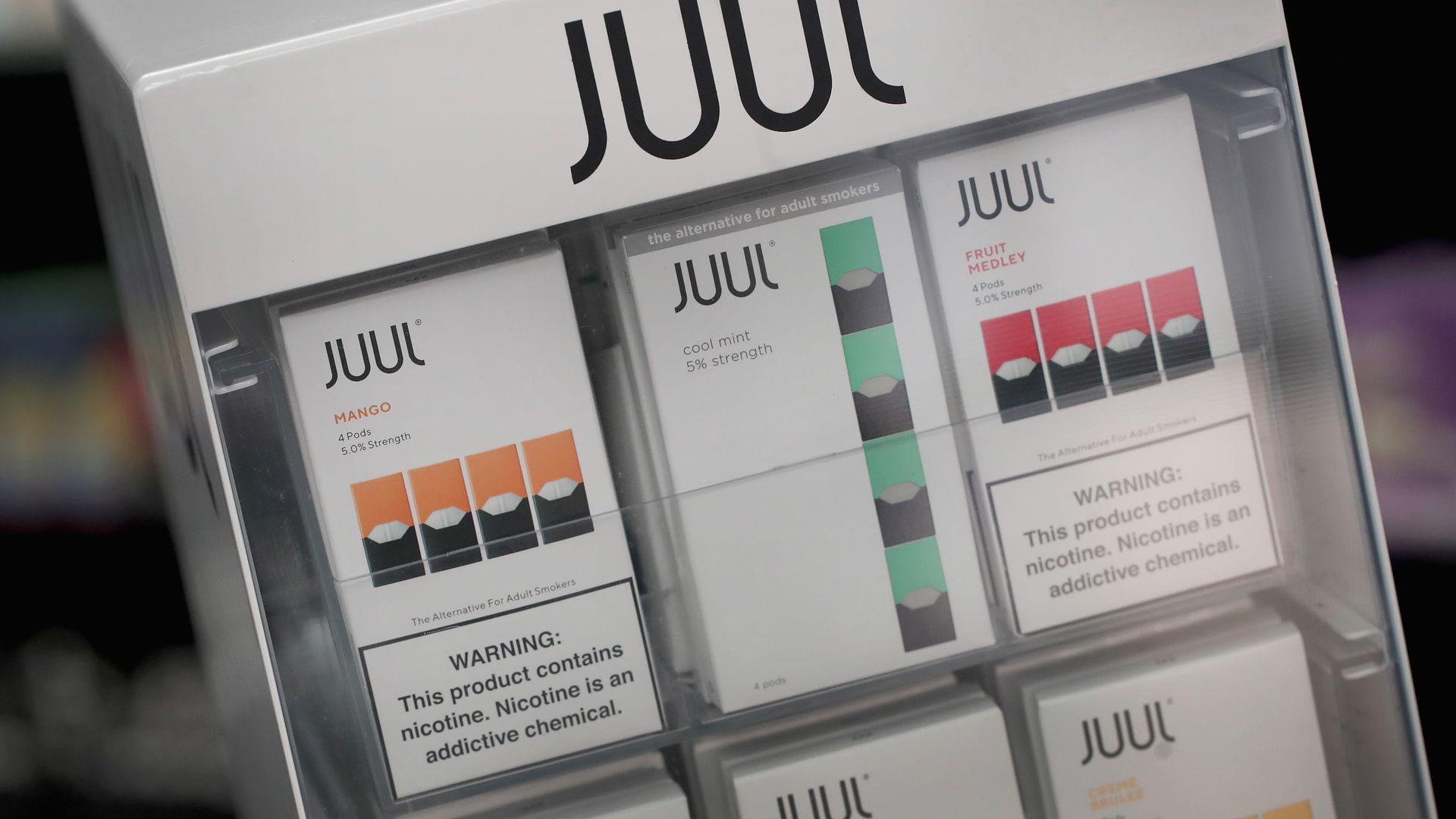 Juul flavors mango mint and fruit