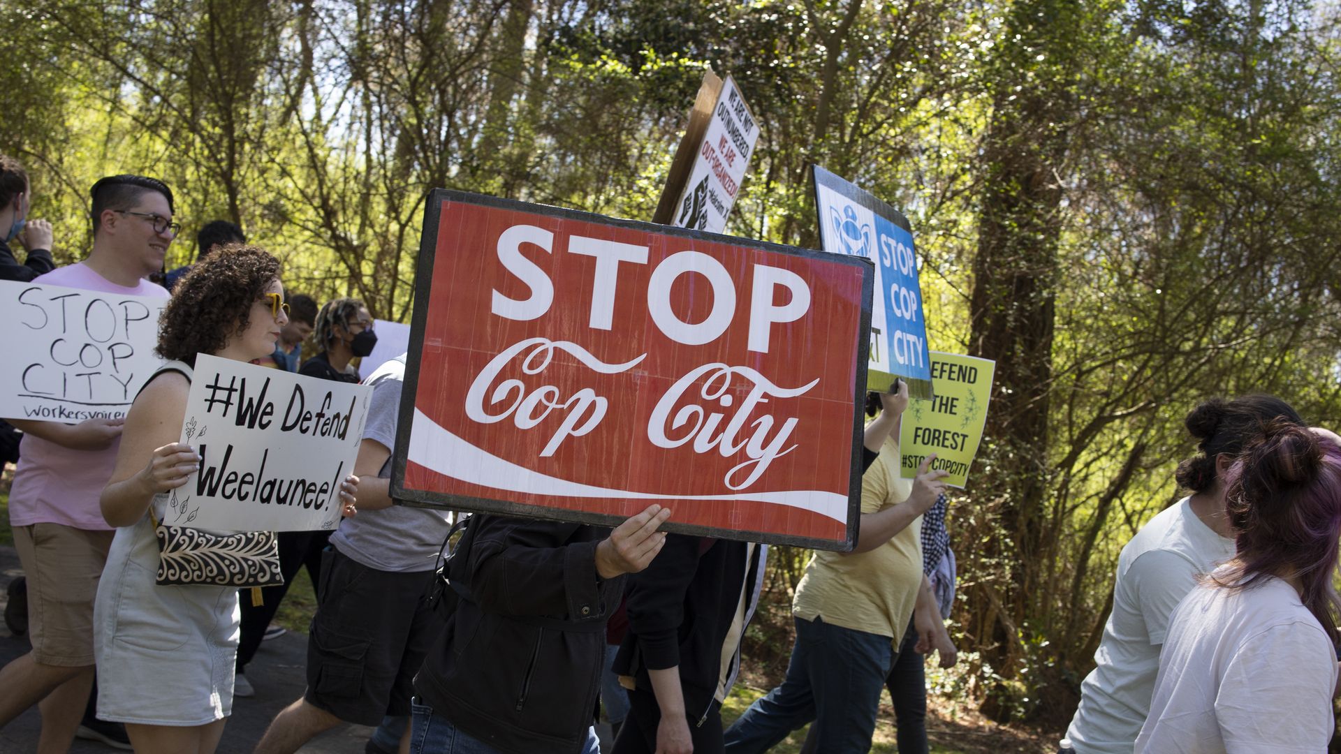 Activists in Atlanta protest police training complex