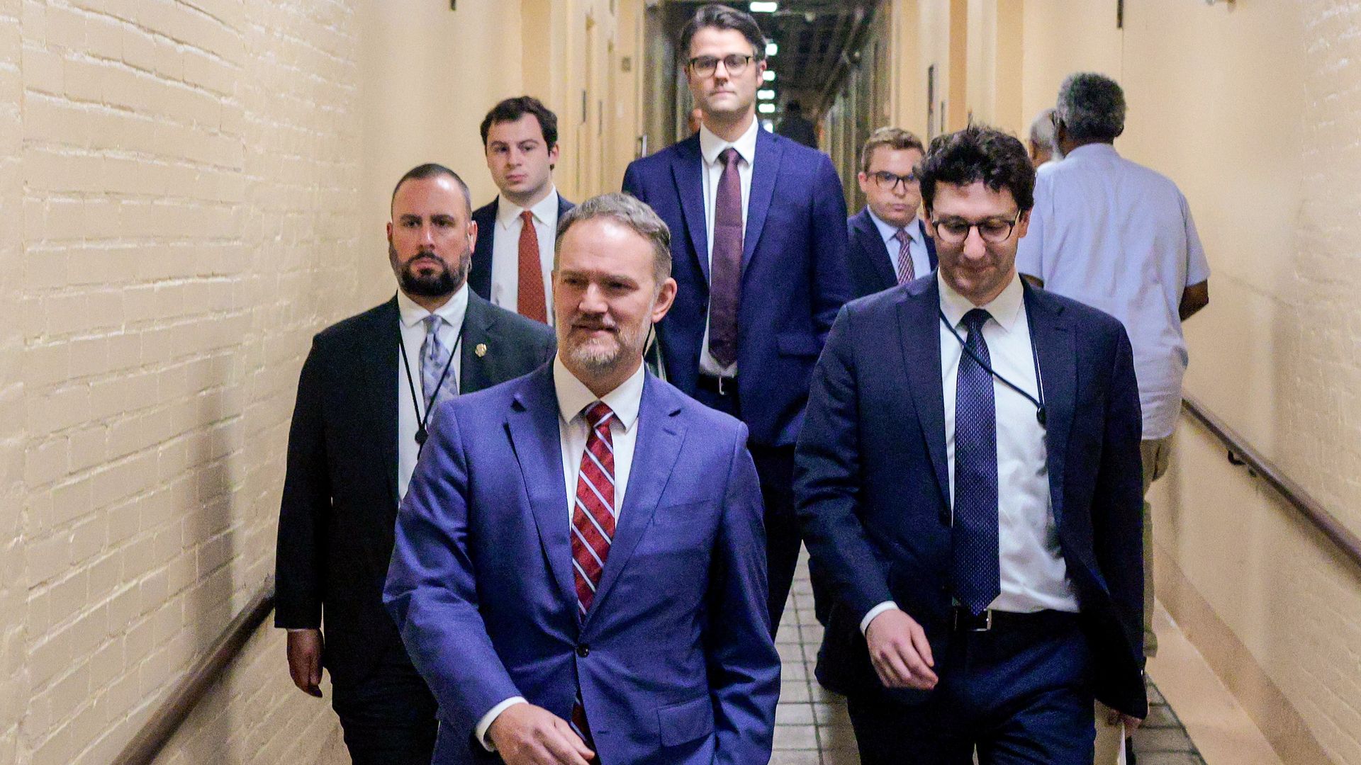 U.S. Trade Representative Jamieson Greer arrives at the U.S. Capitol on Sept. 2.