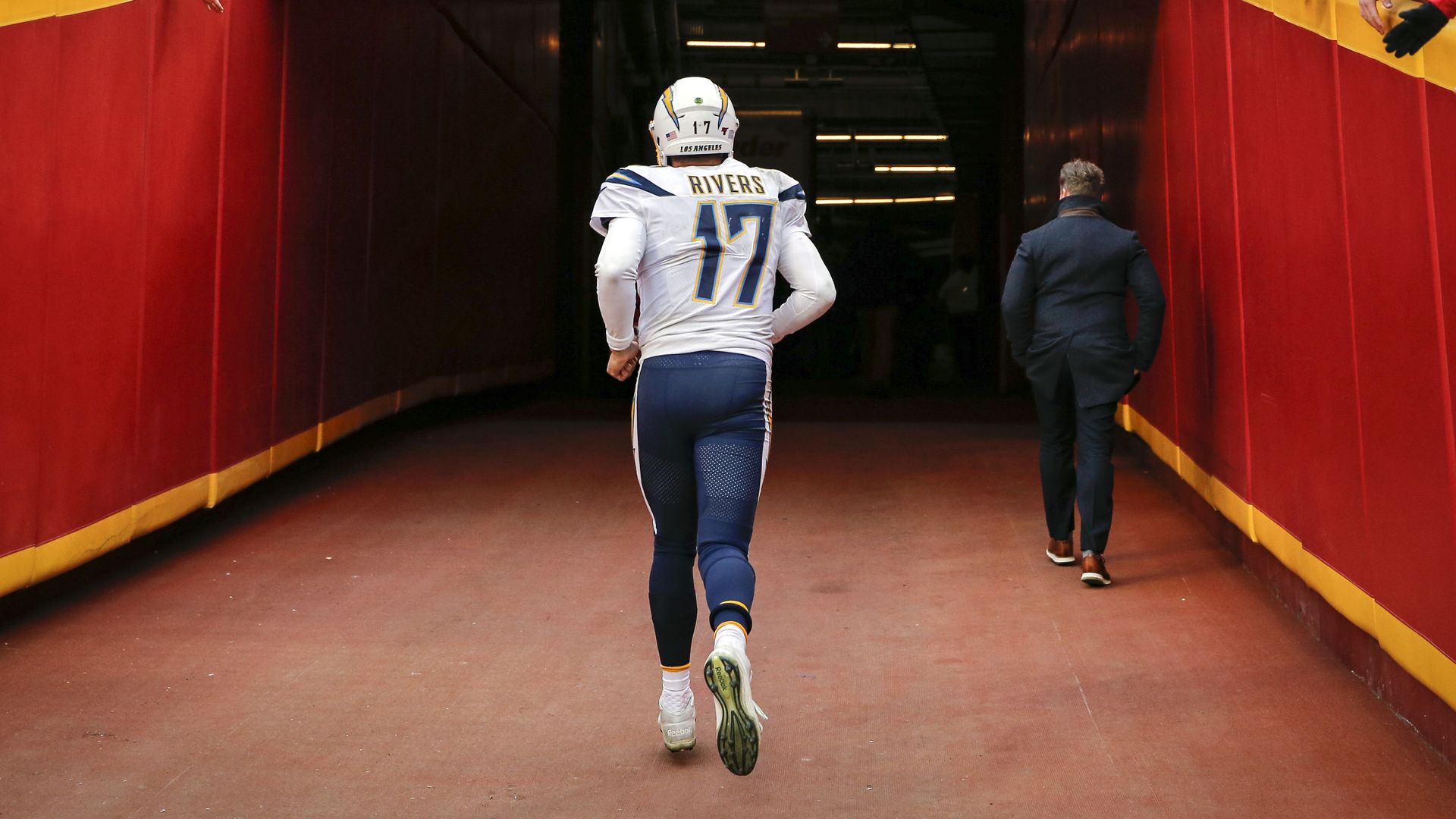 Philip Rivers exits the field