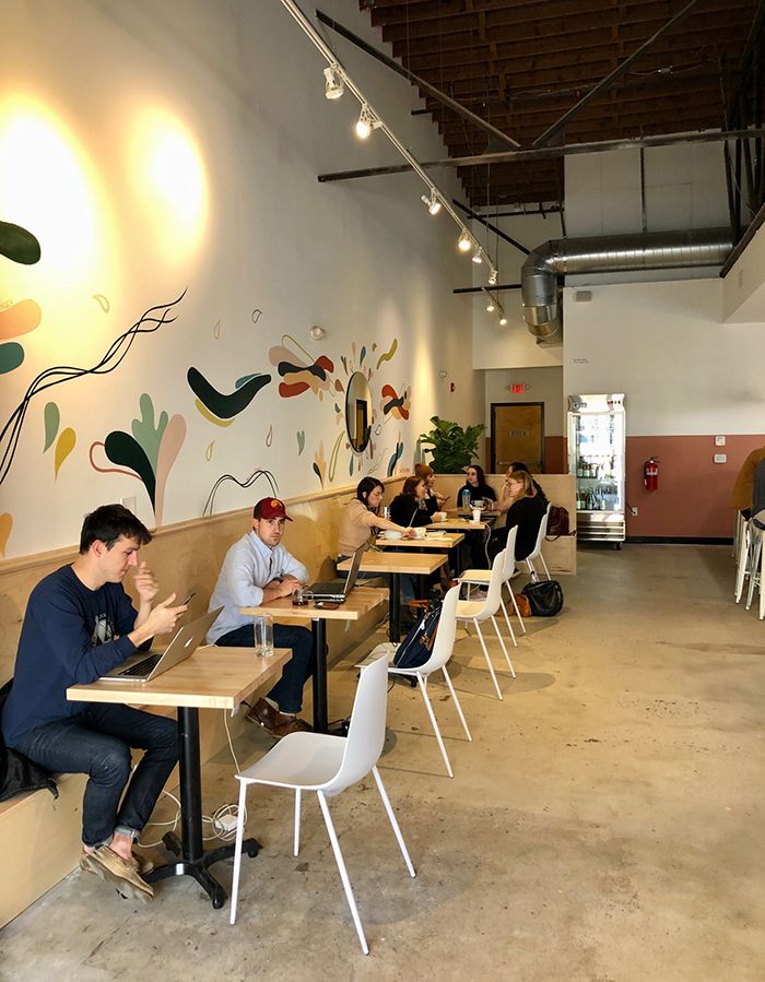 seating at stable hand coffee shop