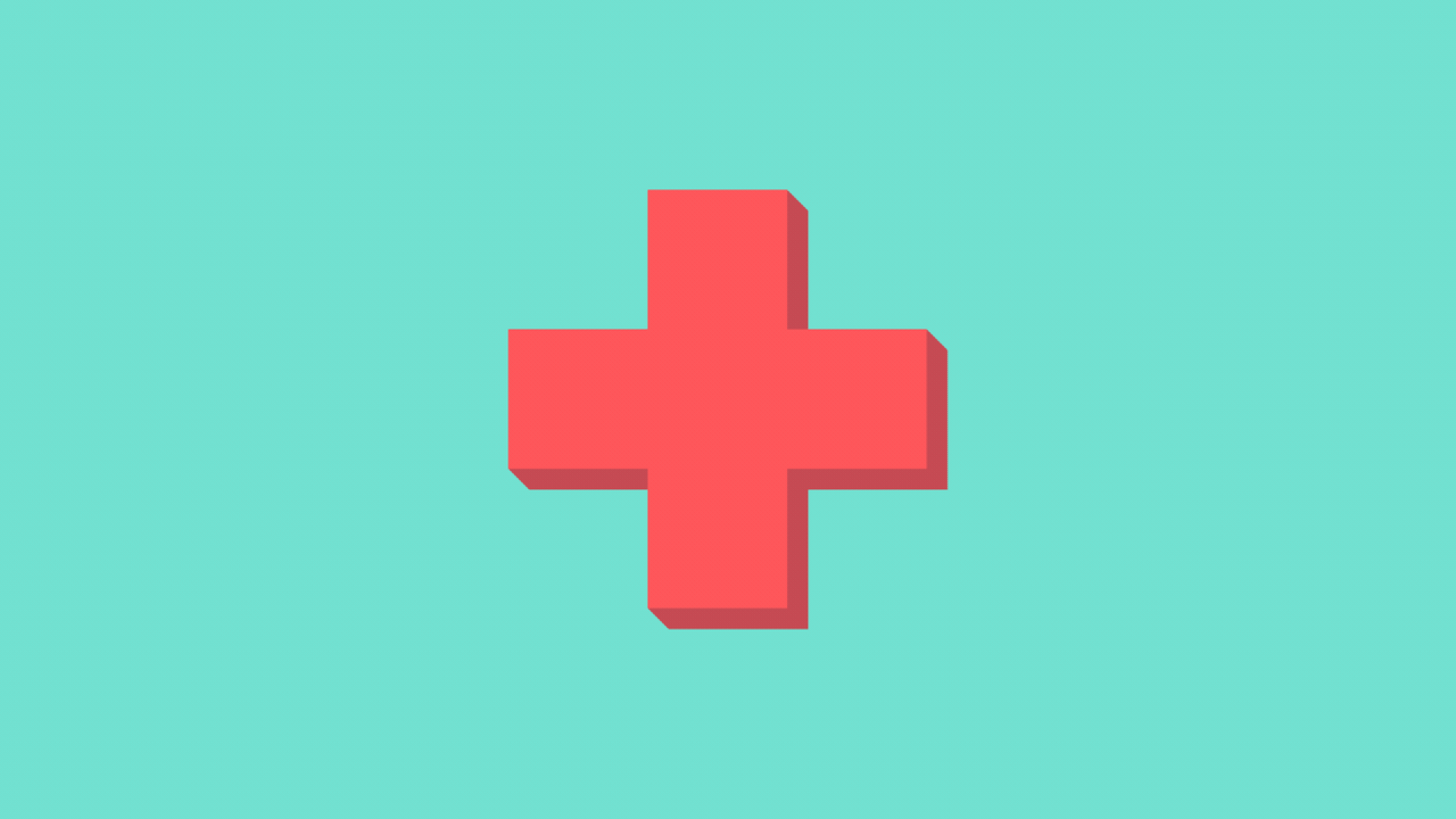 Illustration of a red cross multiplying into many red crosses.