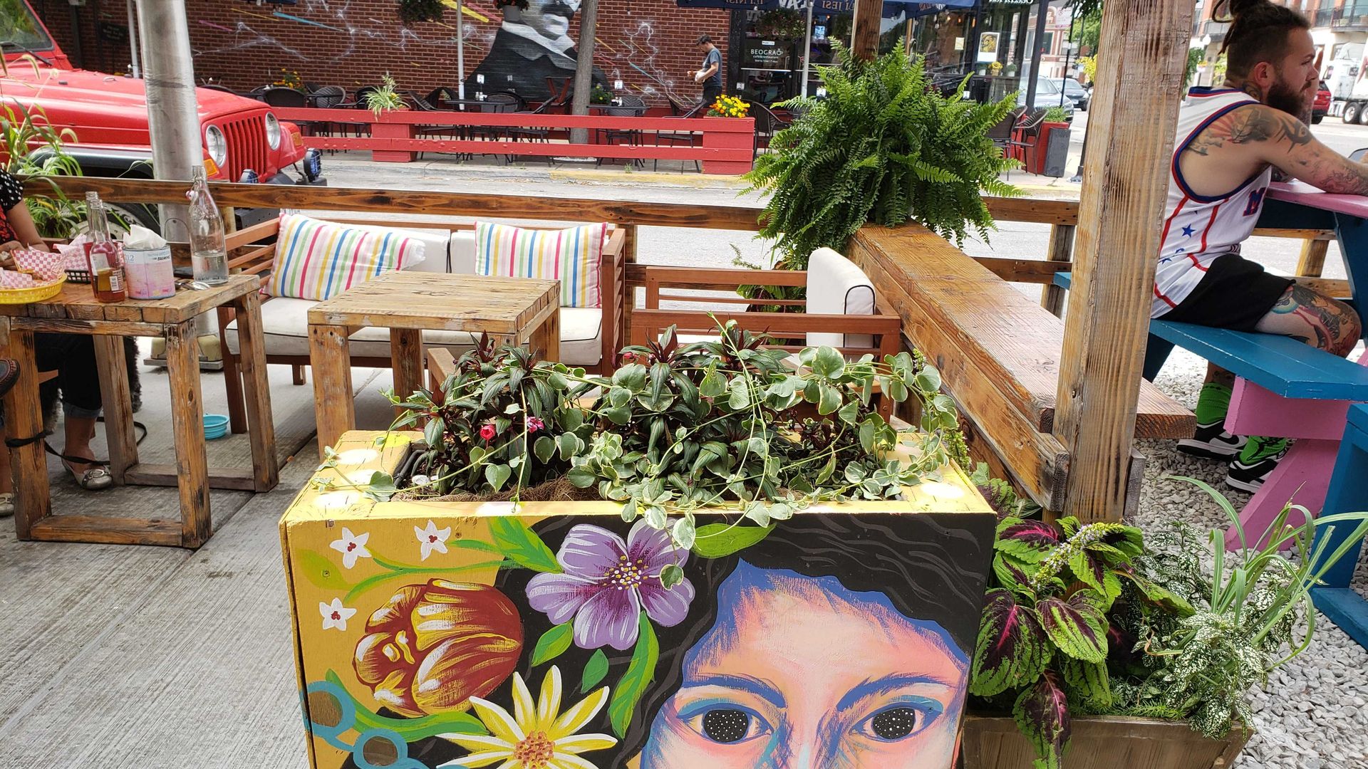 Photo of an outdoor patio