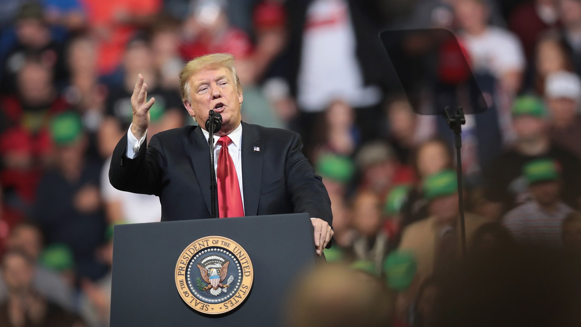 Trump at a campaign rally