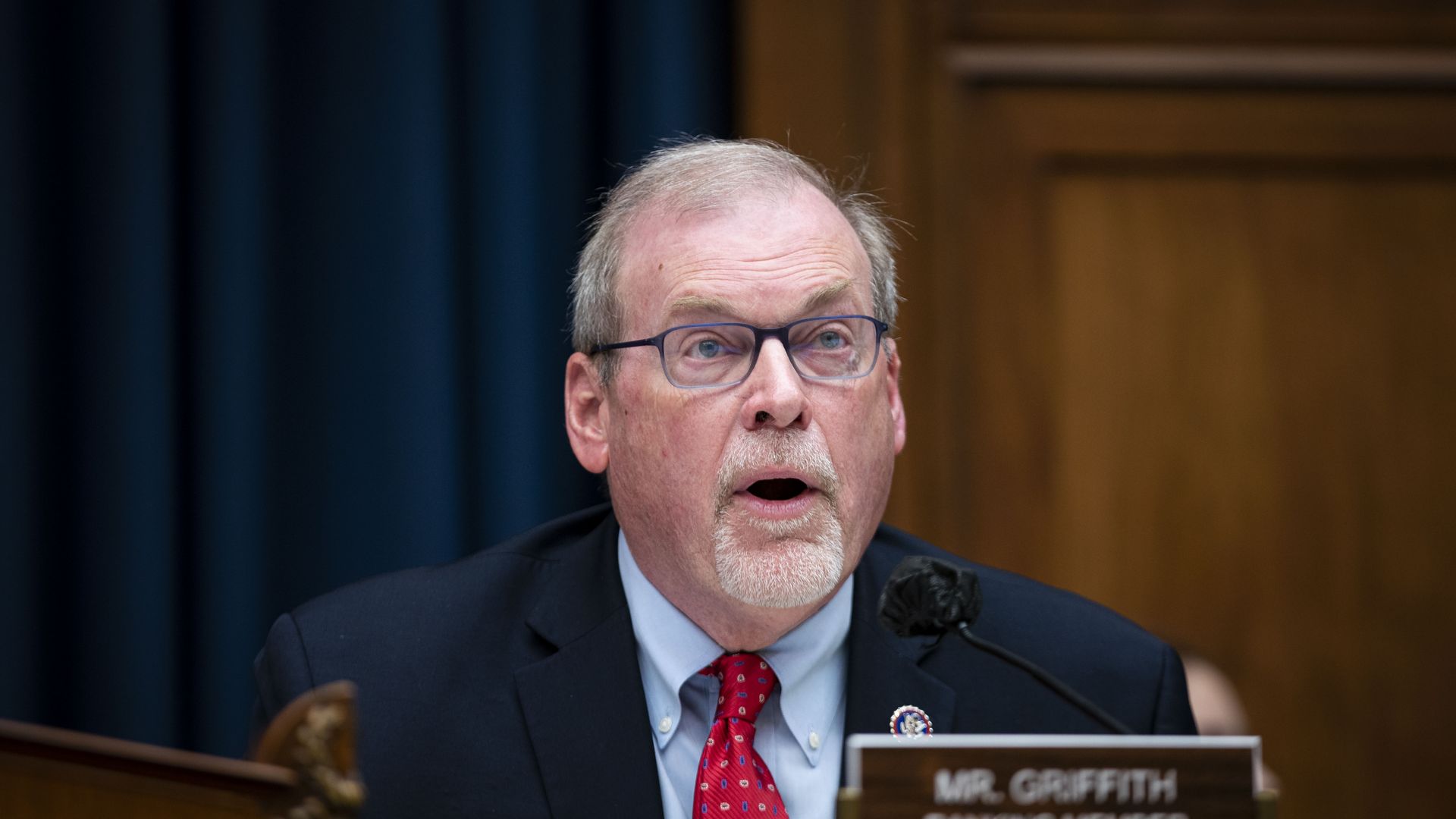 Morgan Griffith speaks during a hearing on April 6, 2022. Photo: Al Drago/Bloomberg via Getty Images