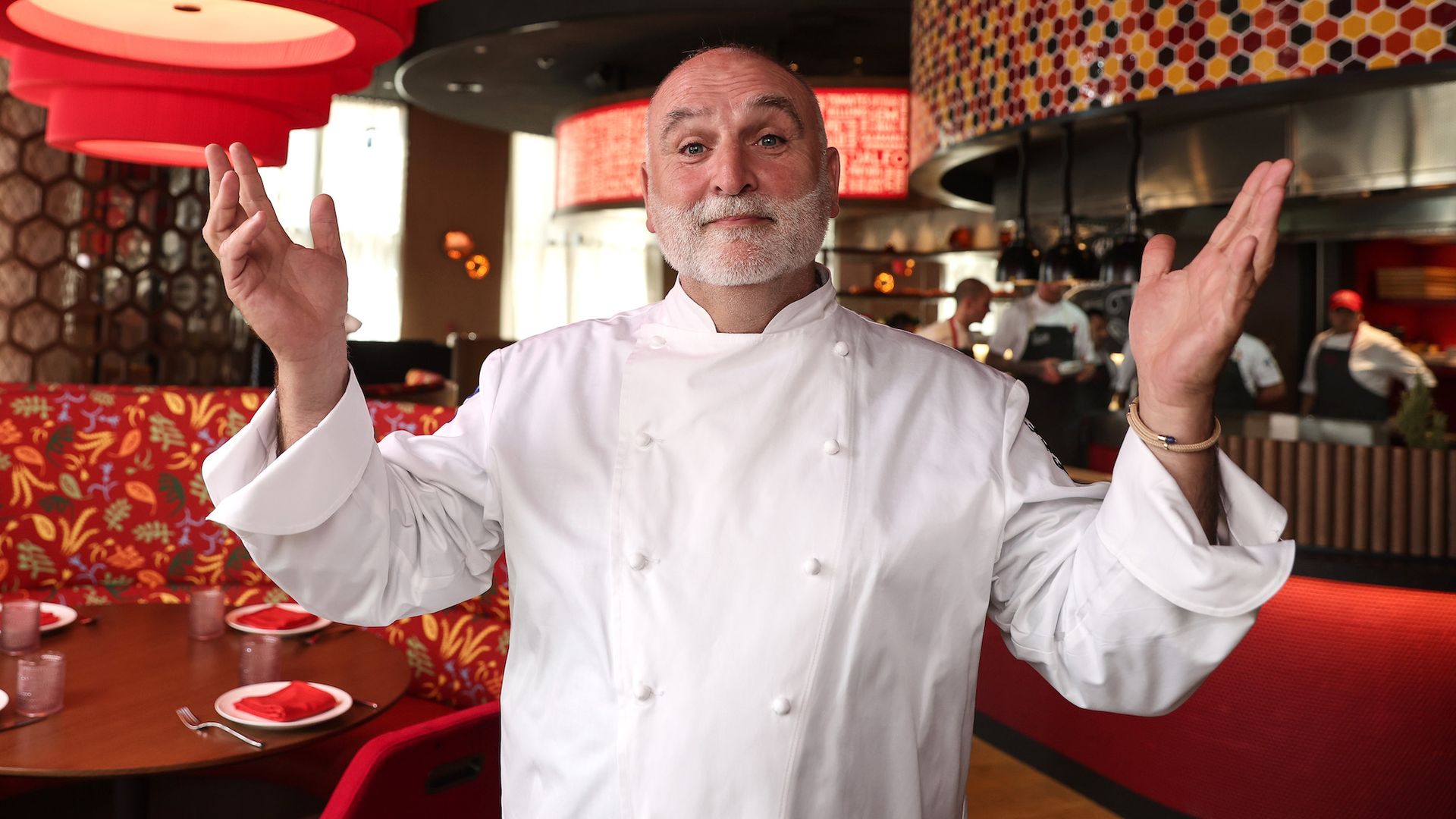 Jose Andres celebrates Jaleo's 30th anniversary. 