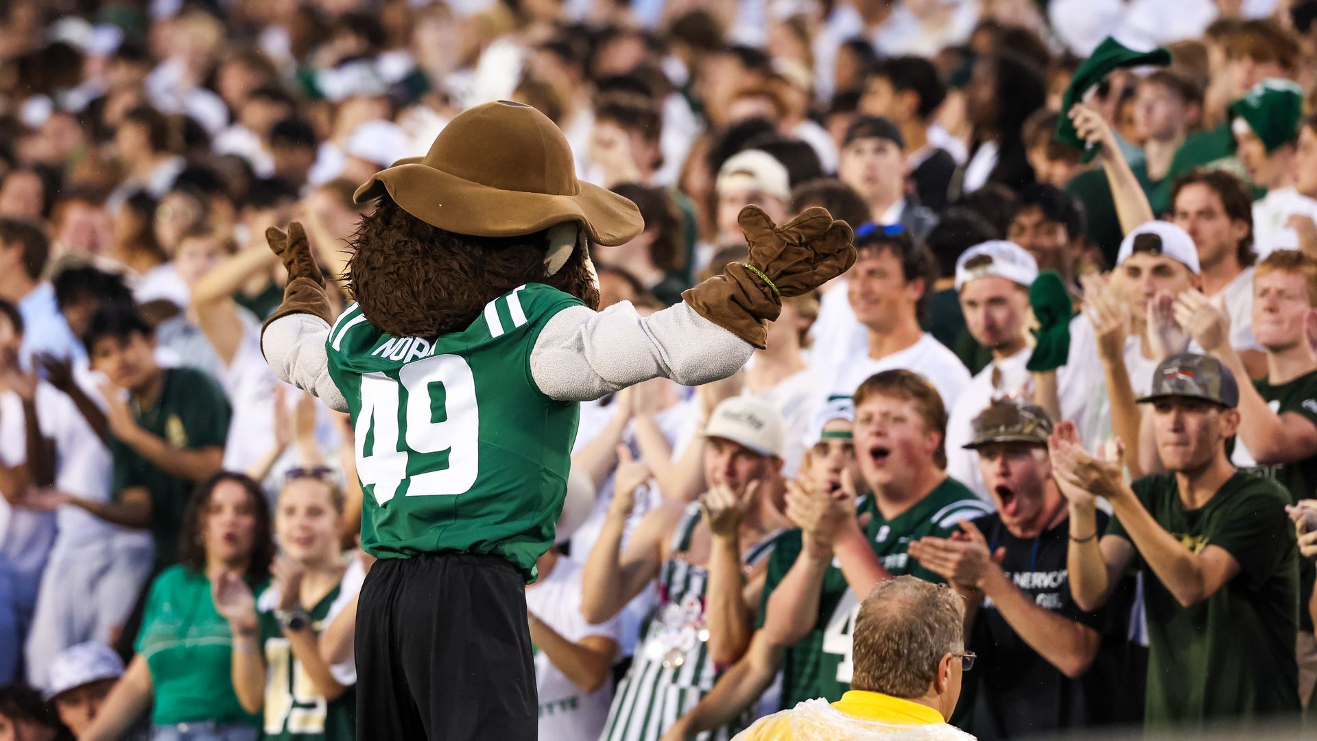 Charlotte 49ers fans cheer during the first half of the football game against the North Carolina Tar Heels at Jerry Richardson Stadium on September 06, 2025 in Charlotte, North Carolina. (Photo by David Jensen/Getty Images)