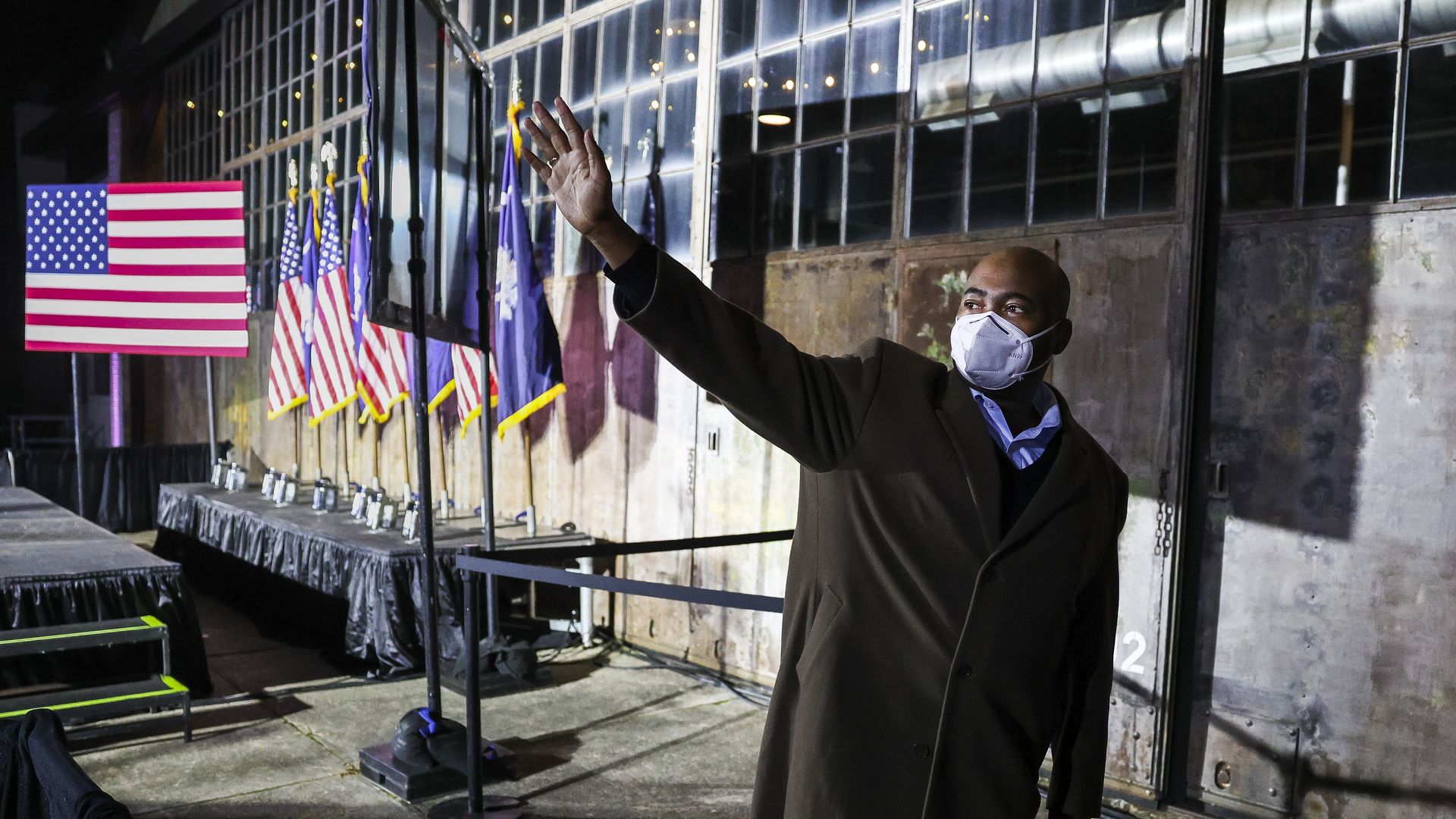 Caption: "Democratic Senate candidate Jaime Harrison conceded the race to incumbent Sen. Lindsey Graham (R-SC) on Tuesday after fundraising over $100 million during his campaign.