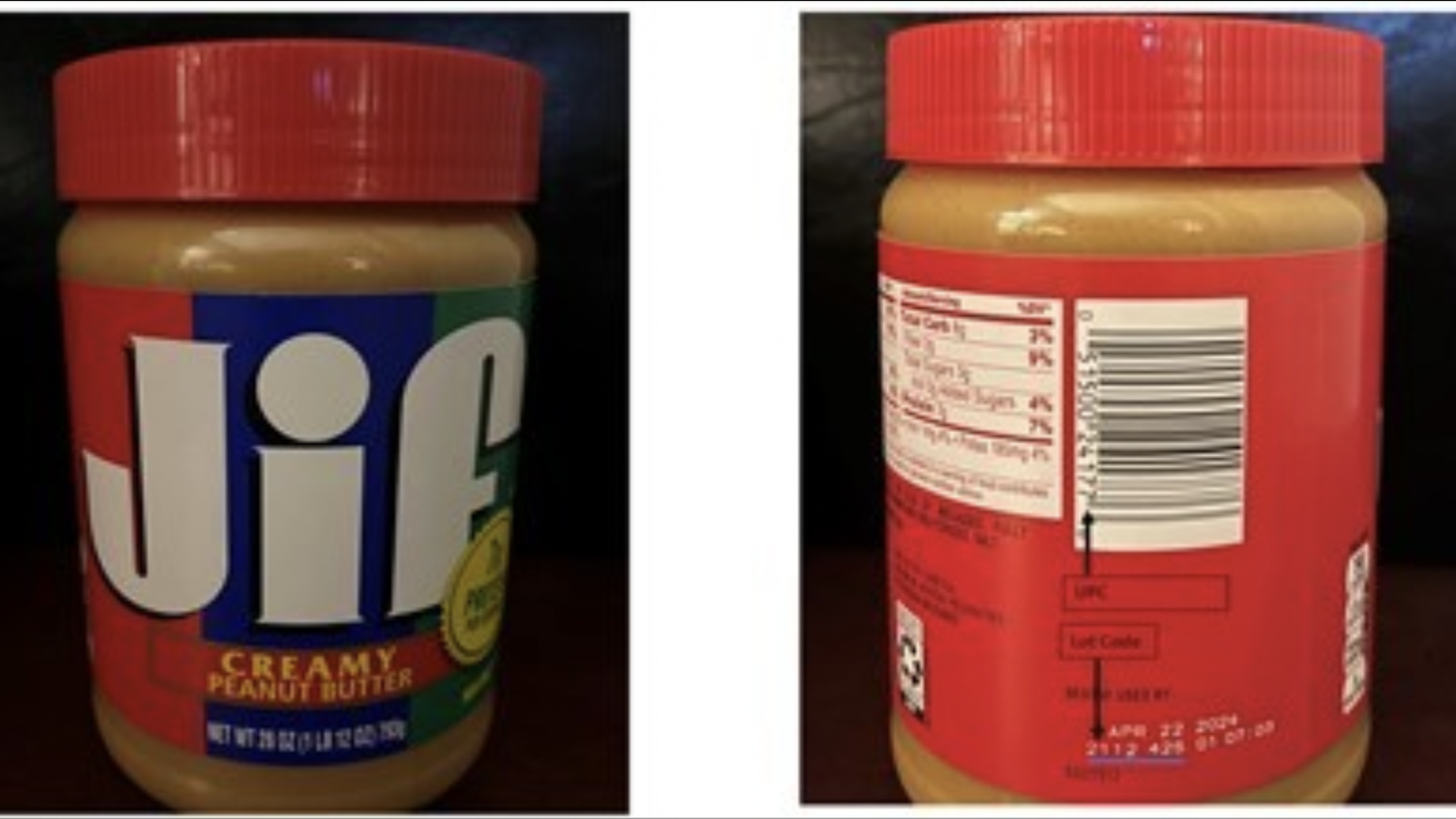 Jif peanut butter container