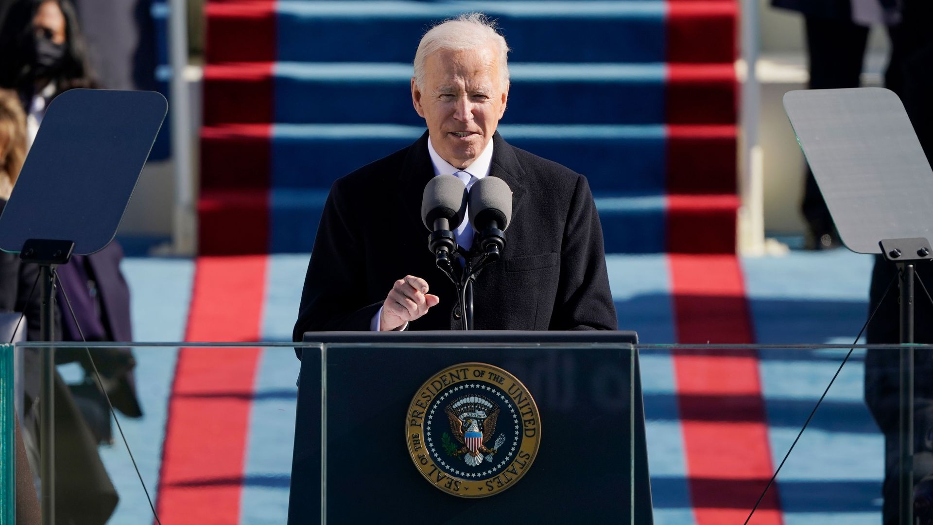 Biden at the podium