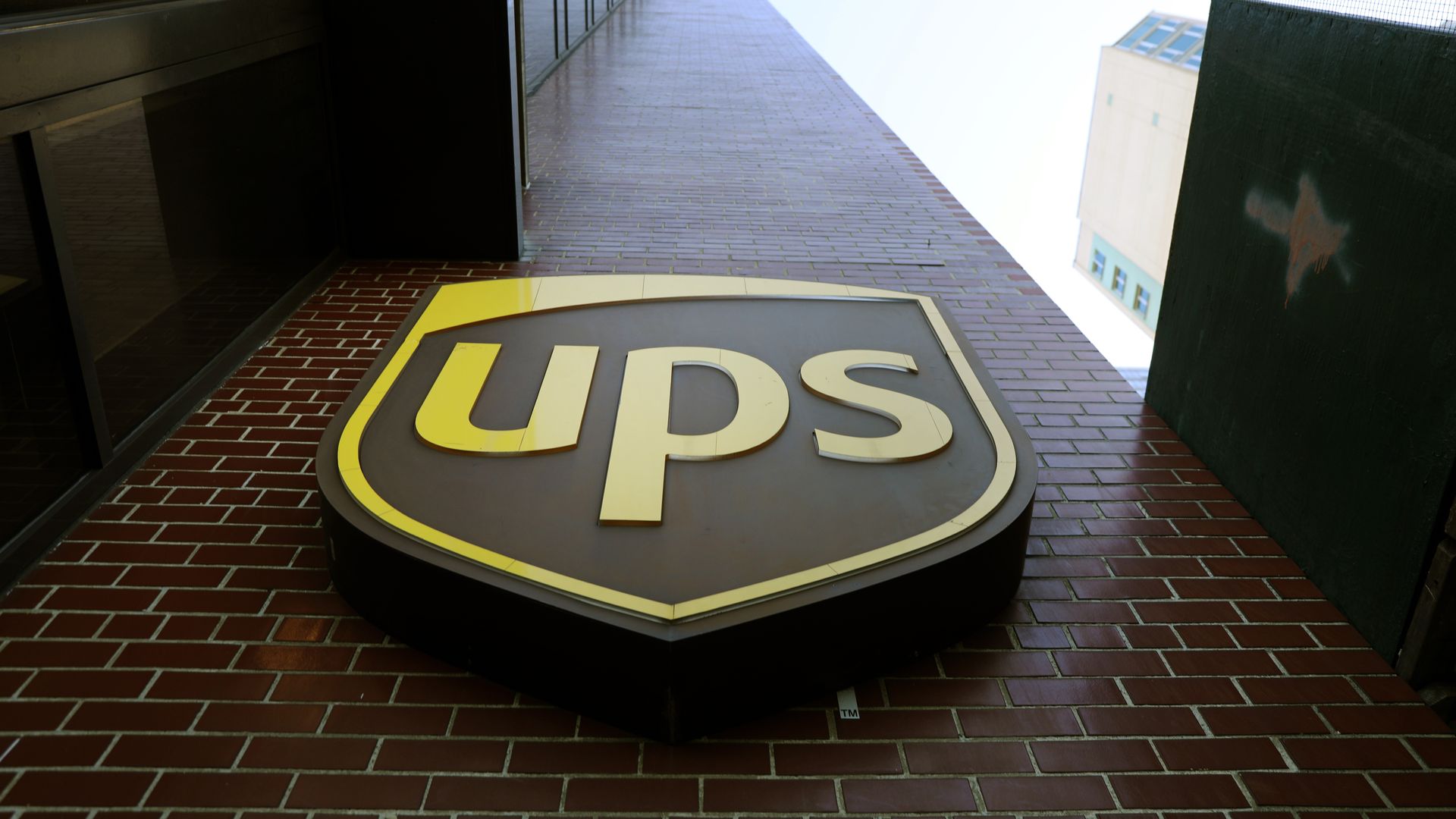 the UPS logo.