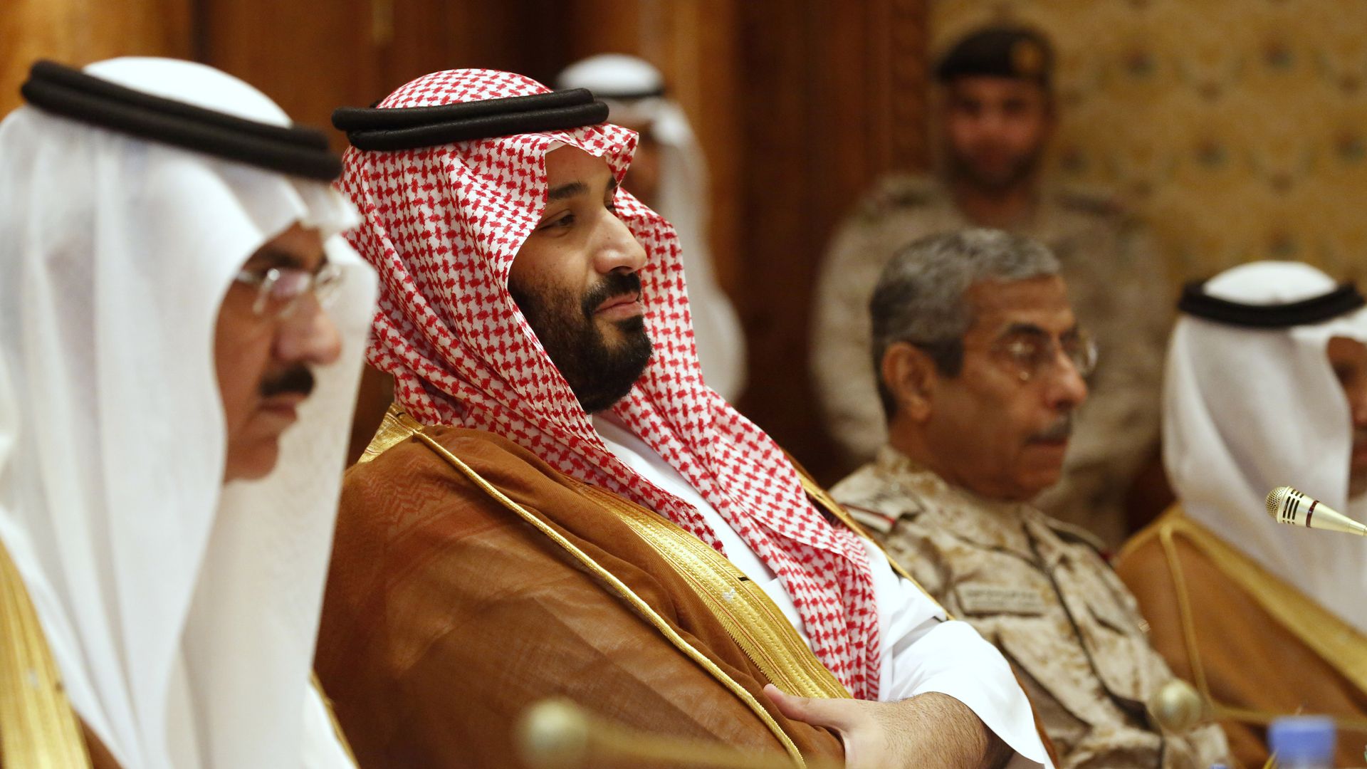 The Saudi crown prince during Defense Secretary James Mattis' visit to Riyadh last year