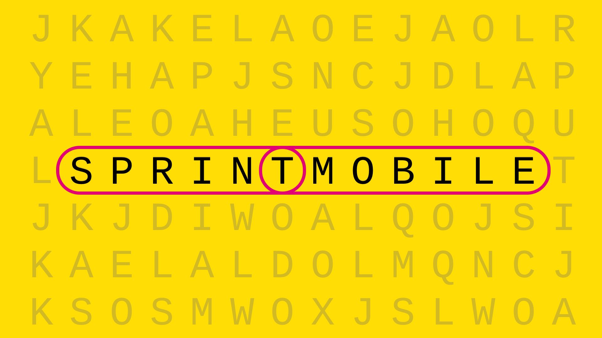 Sprint T-Mobile word search