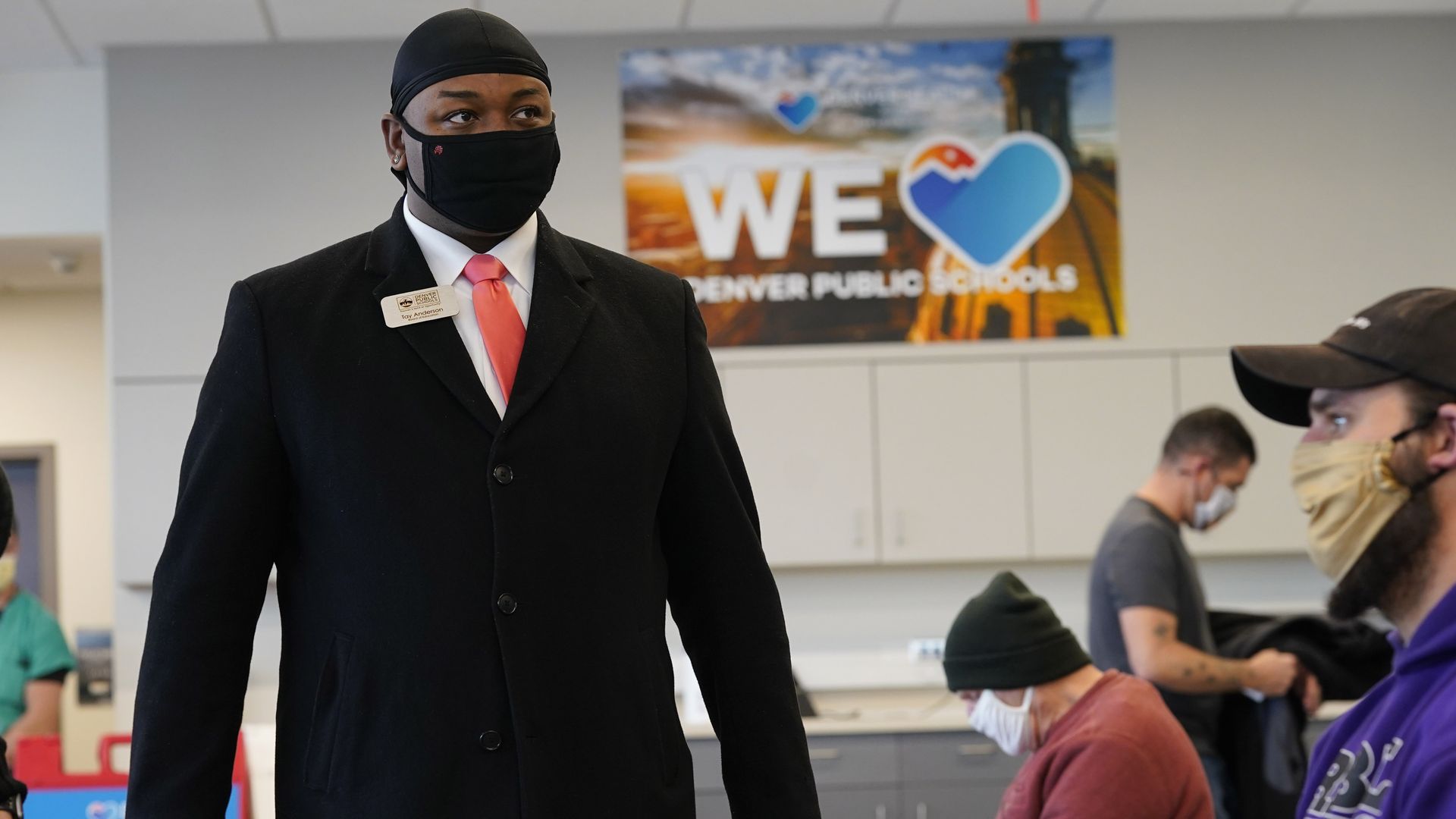 Tay Anderson is now vice president of the Denver school board. Photo: David Zalubowski/AP