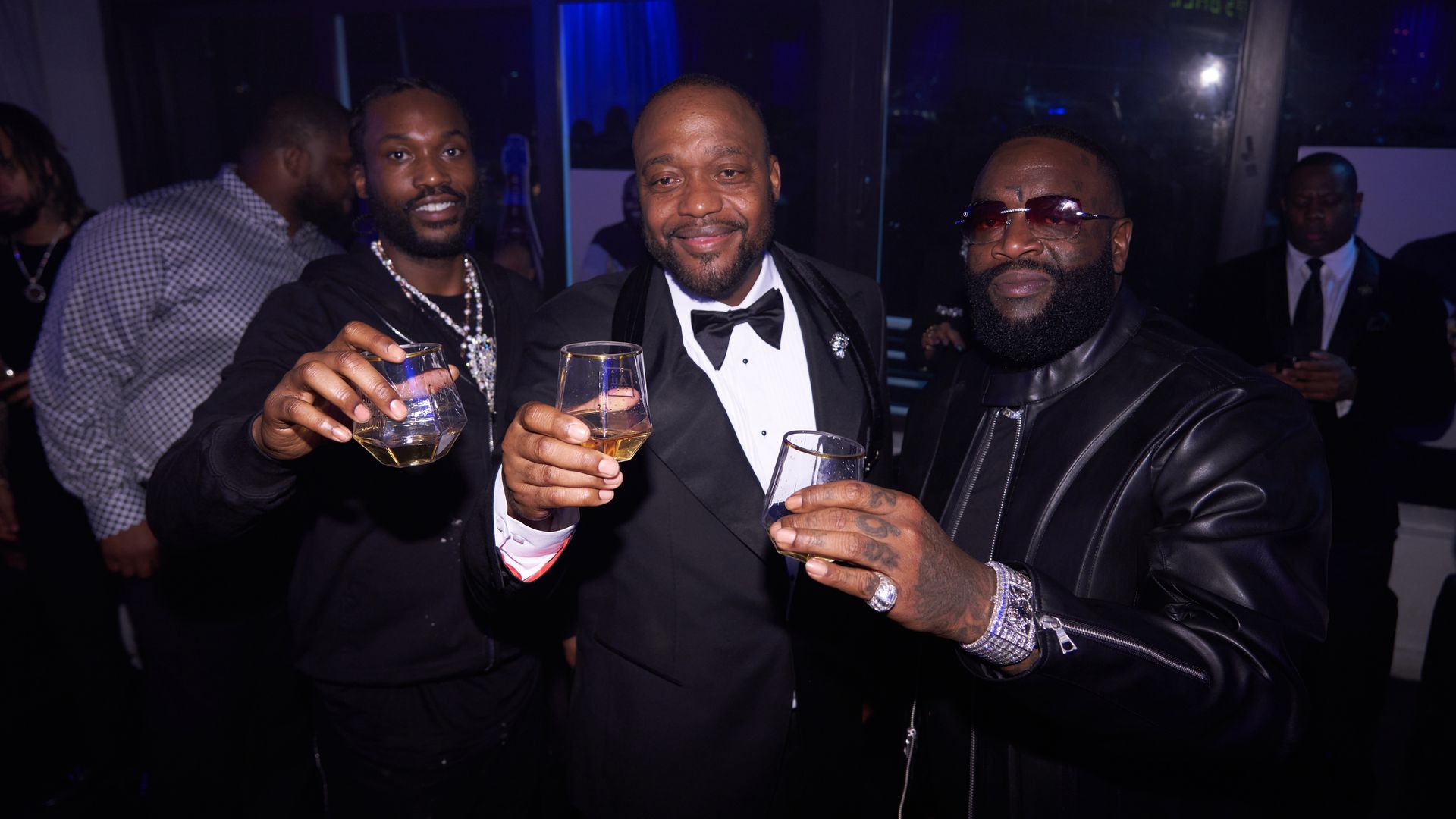 Meek Mill, James Lindsay and Rick Ross 