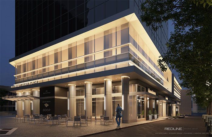 BofA Plaza along Tryon