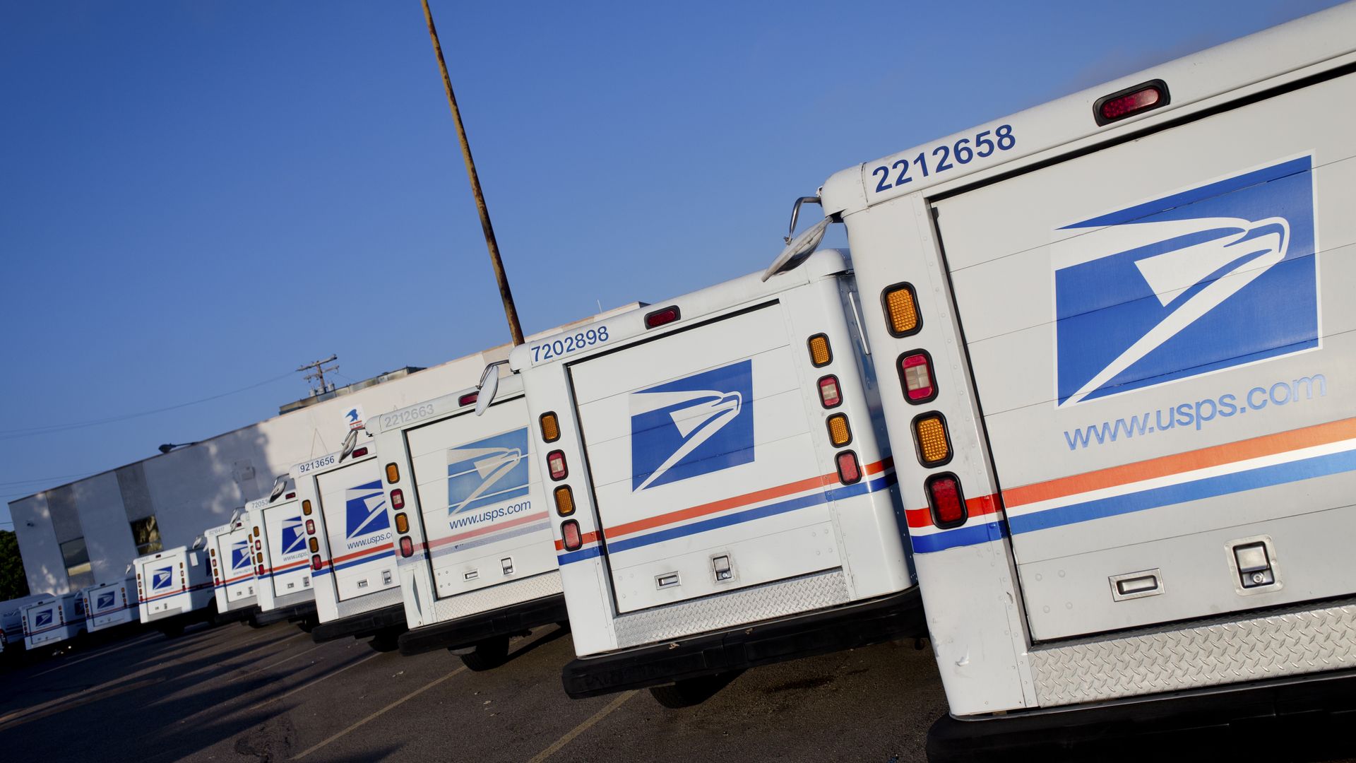 Mail trucks