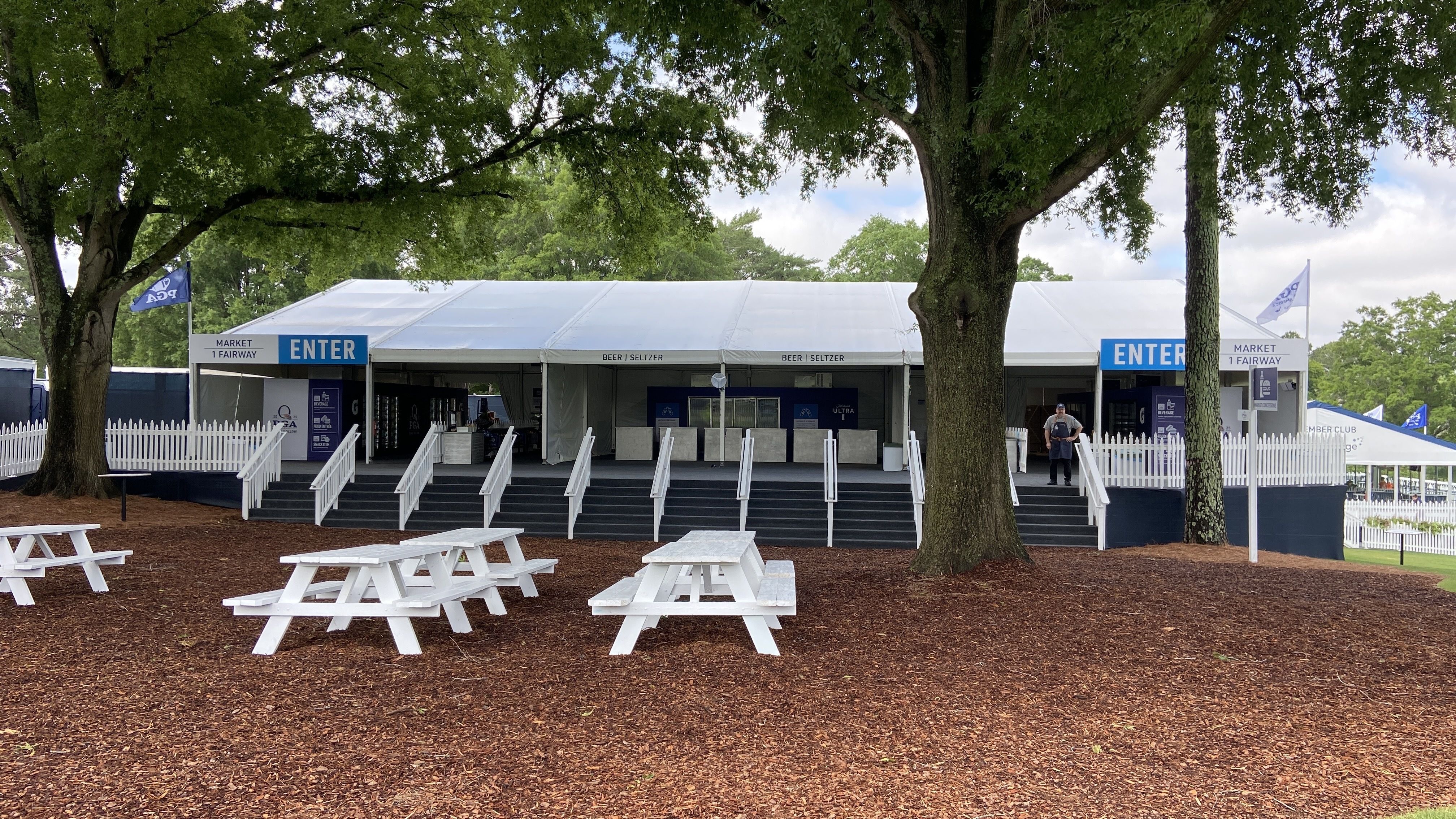 Market at the PGA Championship at Quail Hollow Club.
