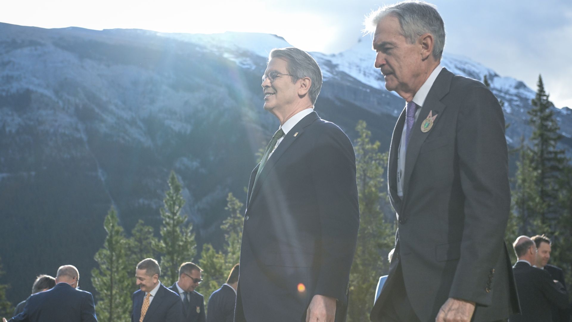 Treasury Secretary Scott Bessent and Fed chair Jerome Powell