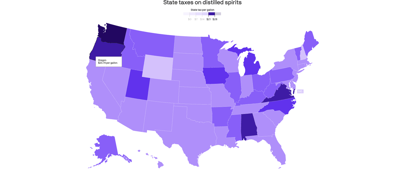 axios.com - Brad Jennings - Michigan's liquor taxes are pricey, but not its beer and wine