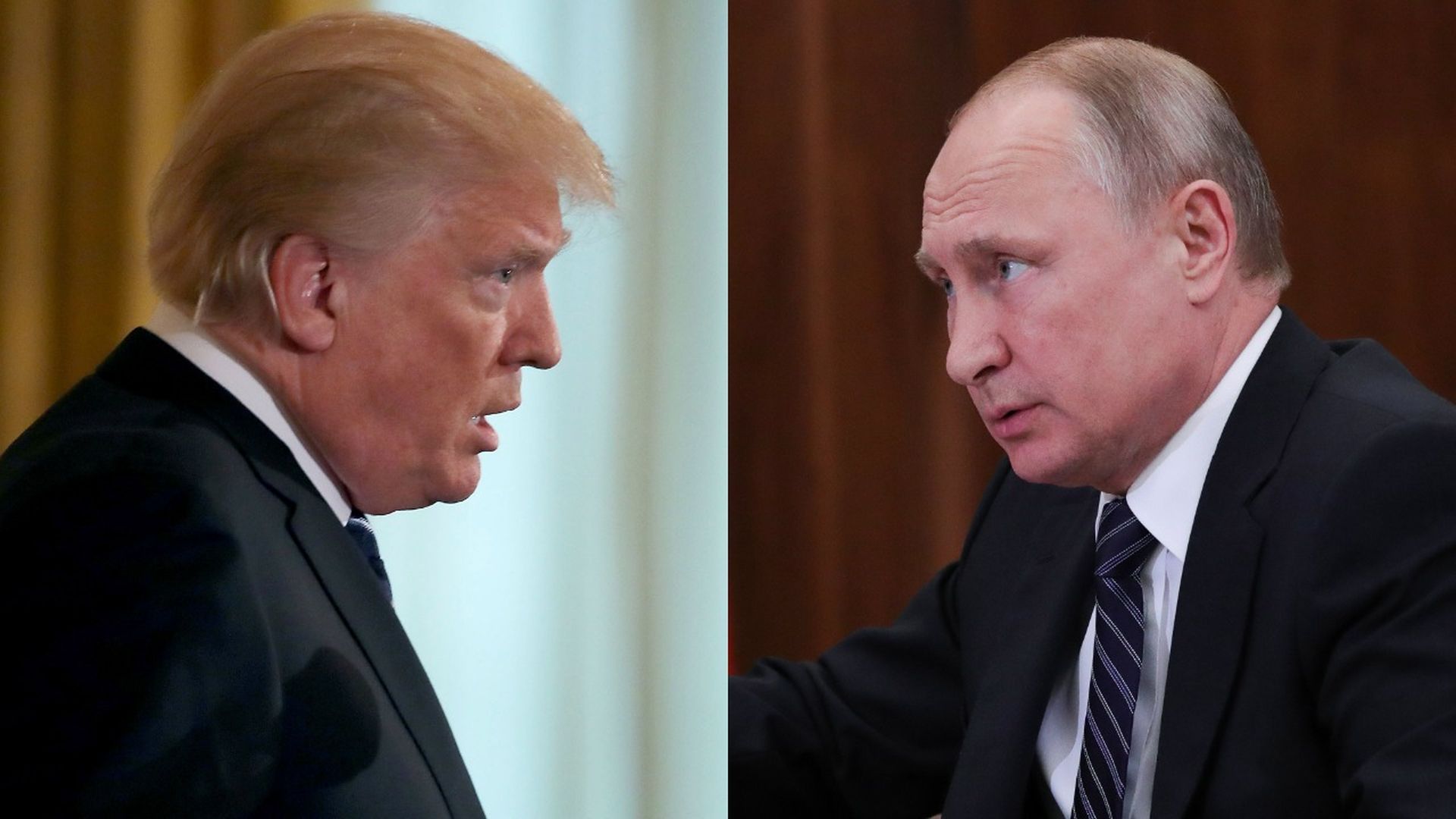 Russian President Vladimir Putin and President Donald Trump
