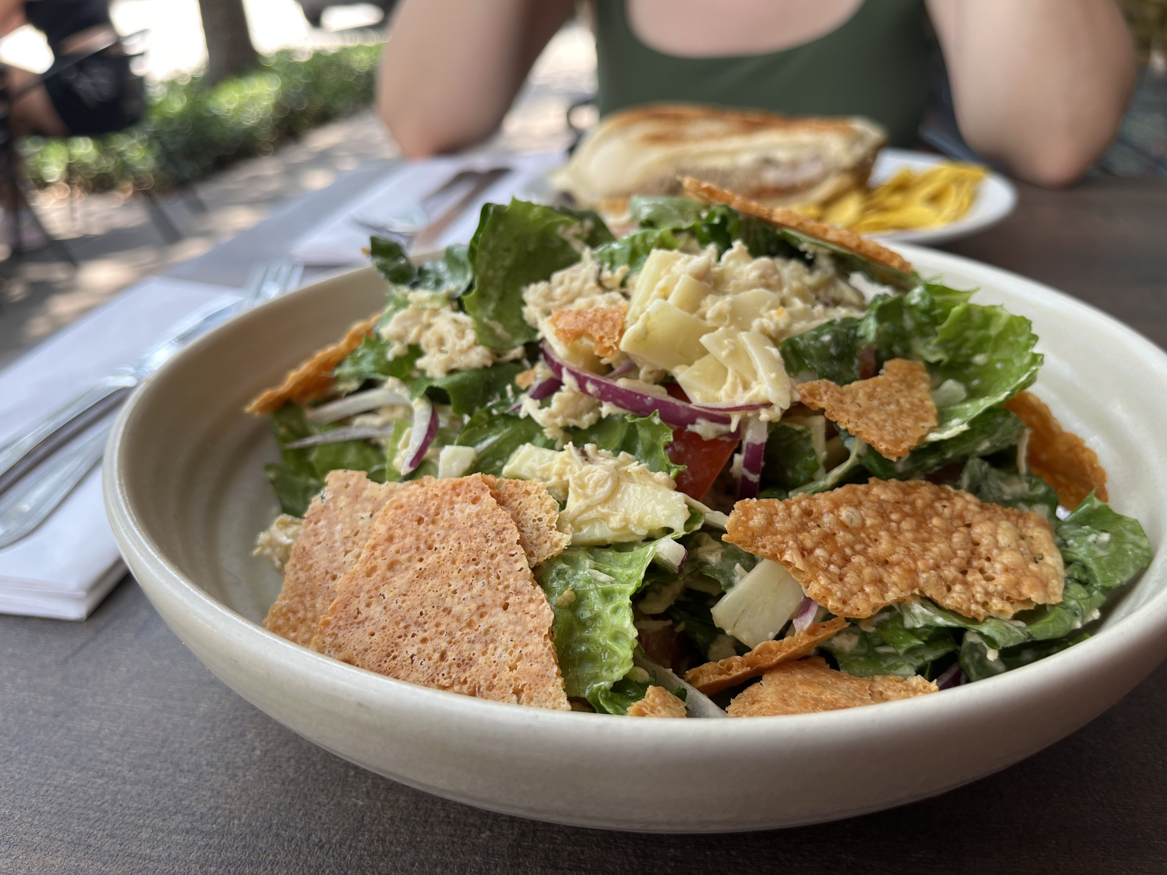 The Honey Mustard Chicken salad.