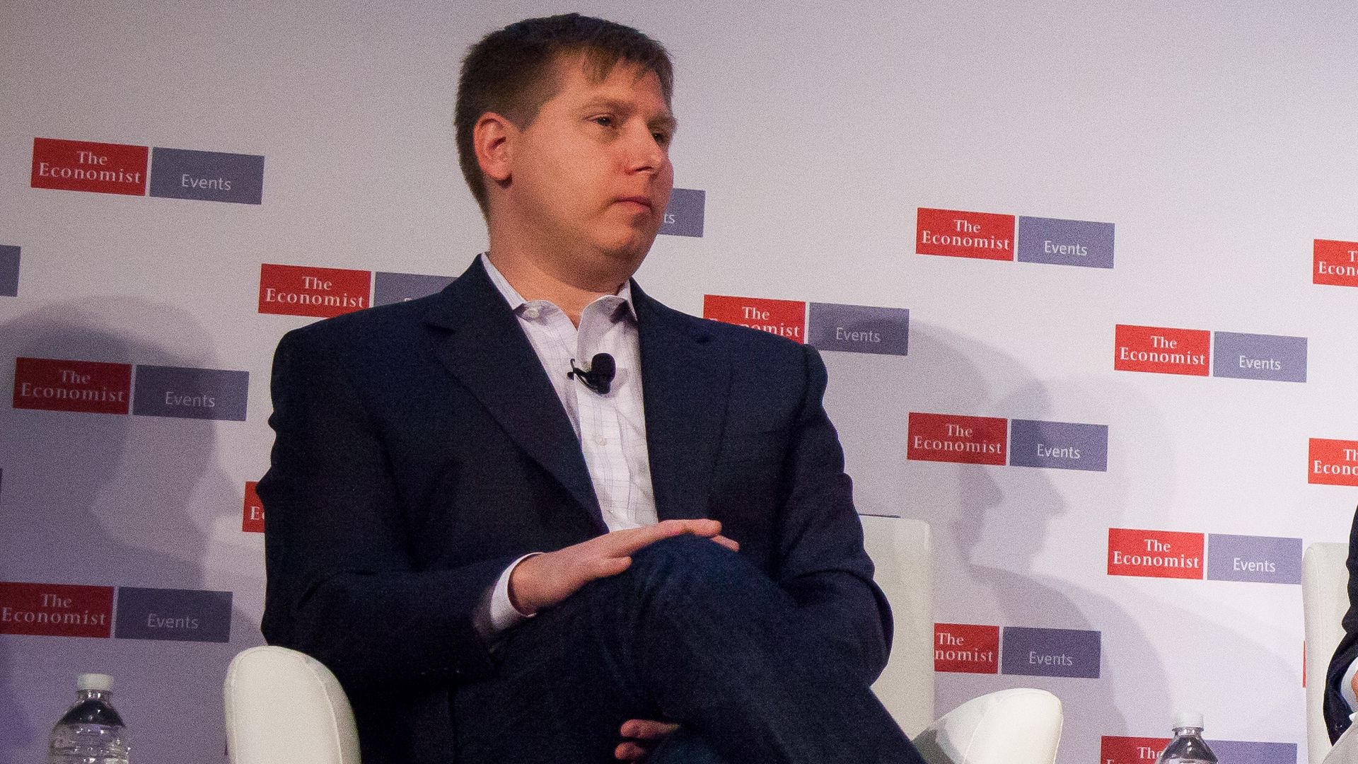 Barry Silbert, founder and chief executive officer of Digital Currency Group Inc., during The Economist's Finance Disrupted conference in New York, U.S., on Thursday, Oct. 13, 2016