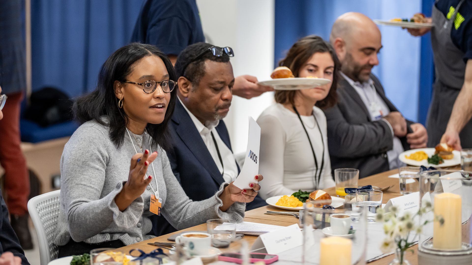 Axios reporter Courtenay Brown moderates a conversation about earning trust in the age of AI.