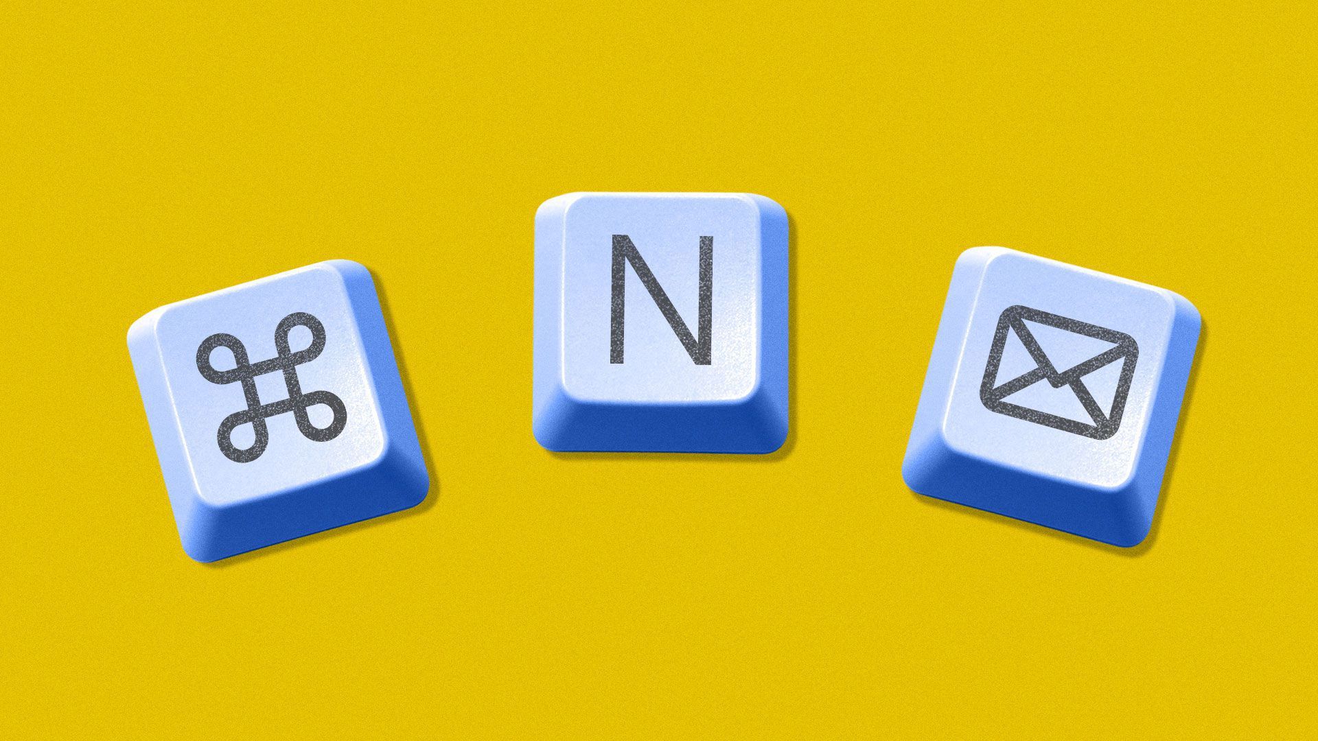 Illustration of computer keys