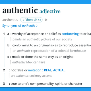 Word of the Year Authentic