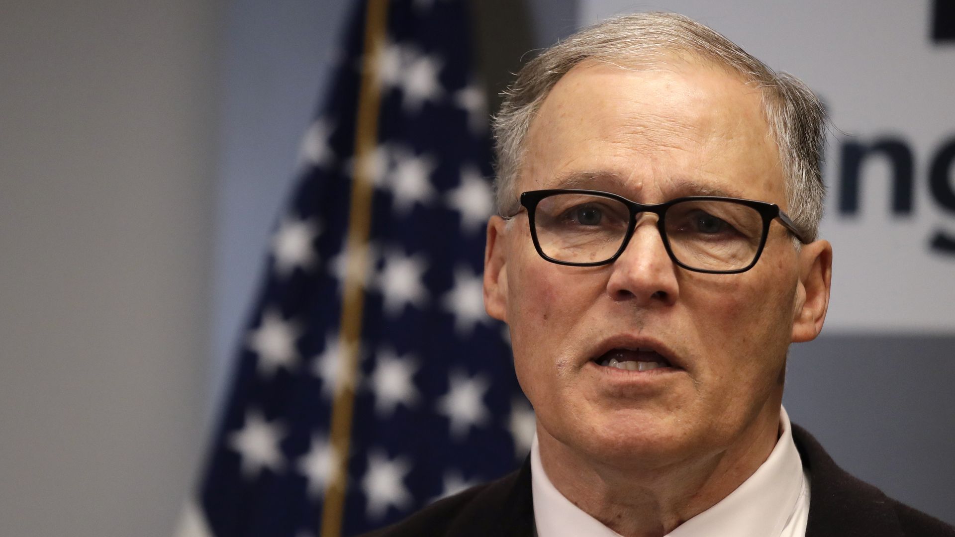 Washington state Governor Jay Inslee holds a press conference on COVID-19 cases in March