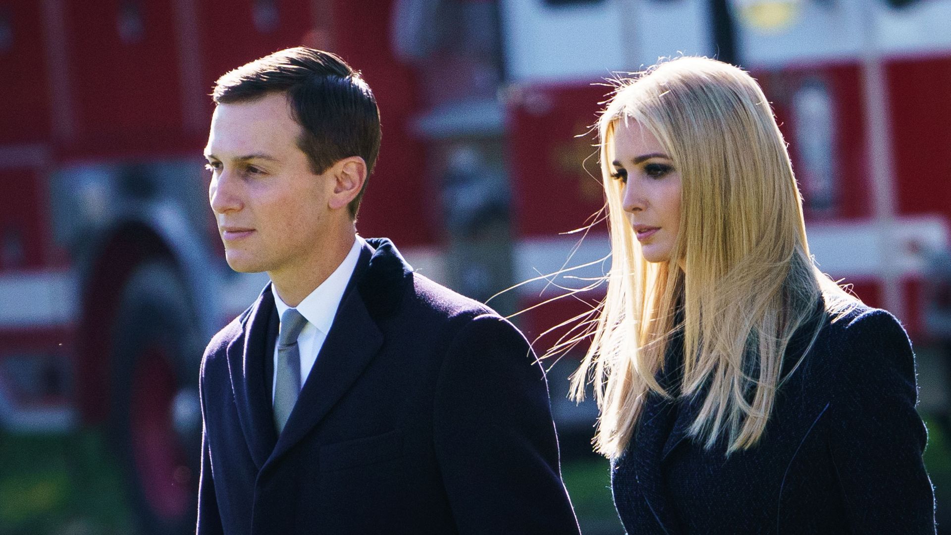 Jared Kushner and Ivanka Trump head to Pittsburgh in October after the synagogue shooting. (Mandel Ngan/AFP/Getty Images)