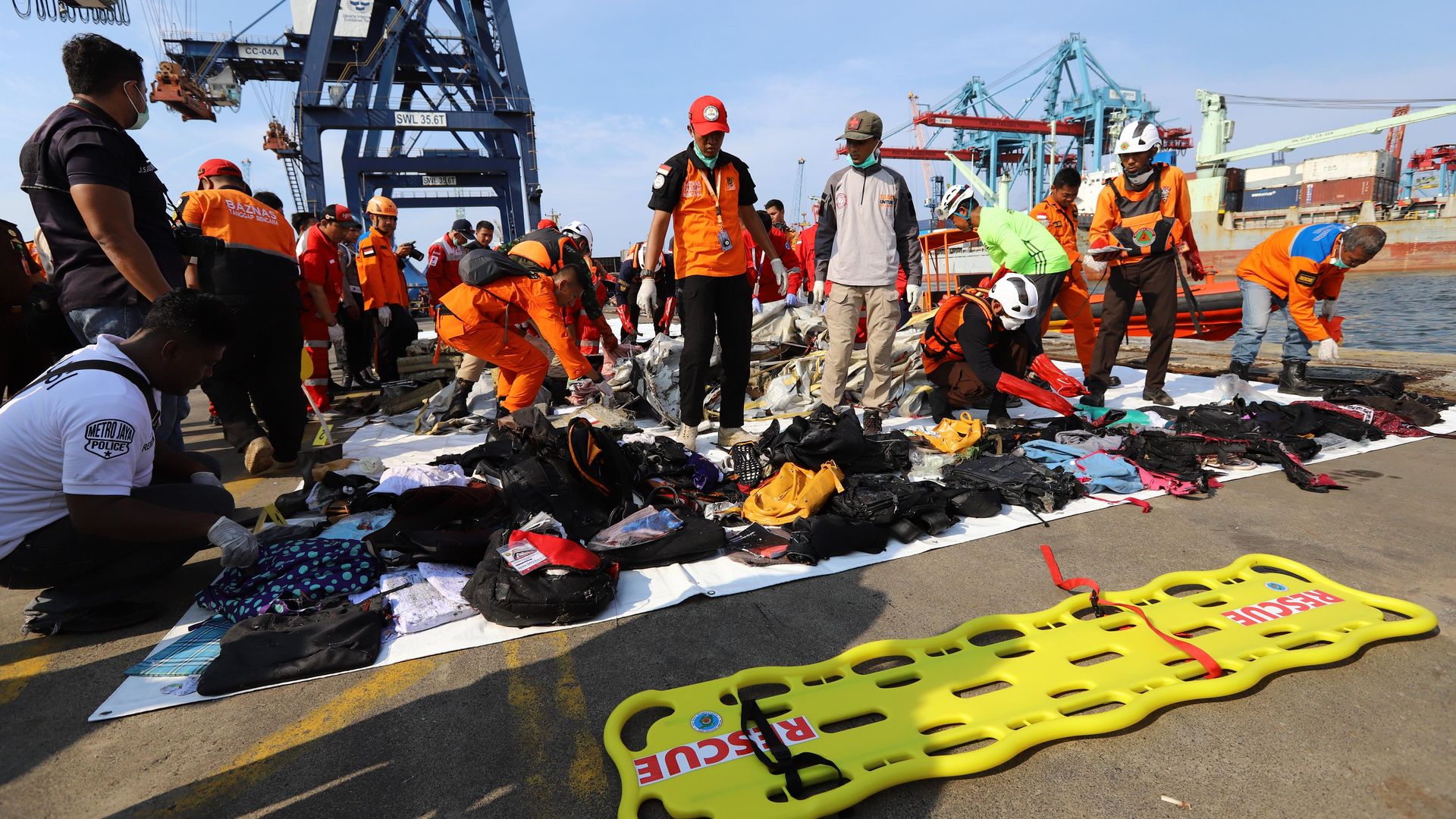 Rescue operations in Indonesia