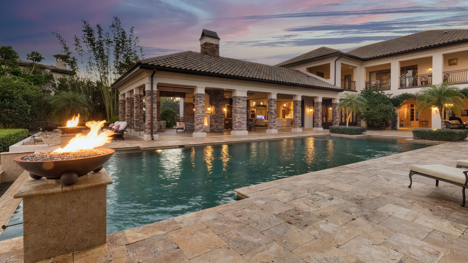 The backyard of a Lakewood Ranch home that recently sold for $6.3 million — the highest sale in the Sarasota neighborhood's history.